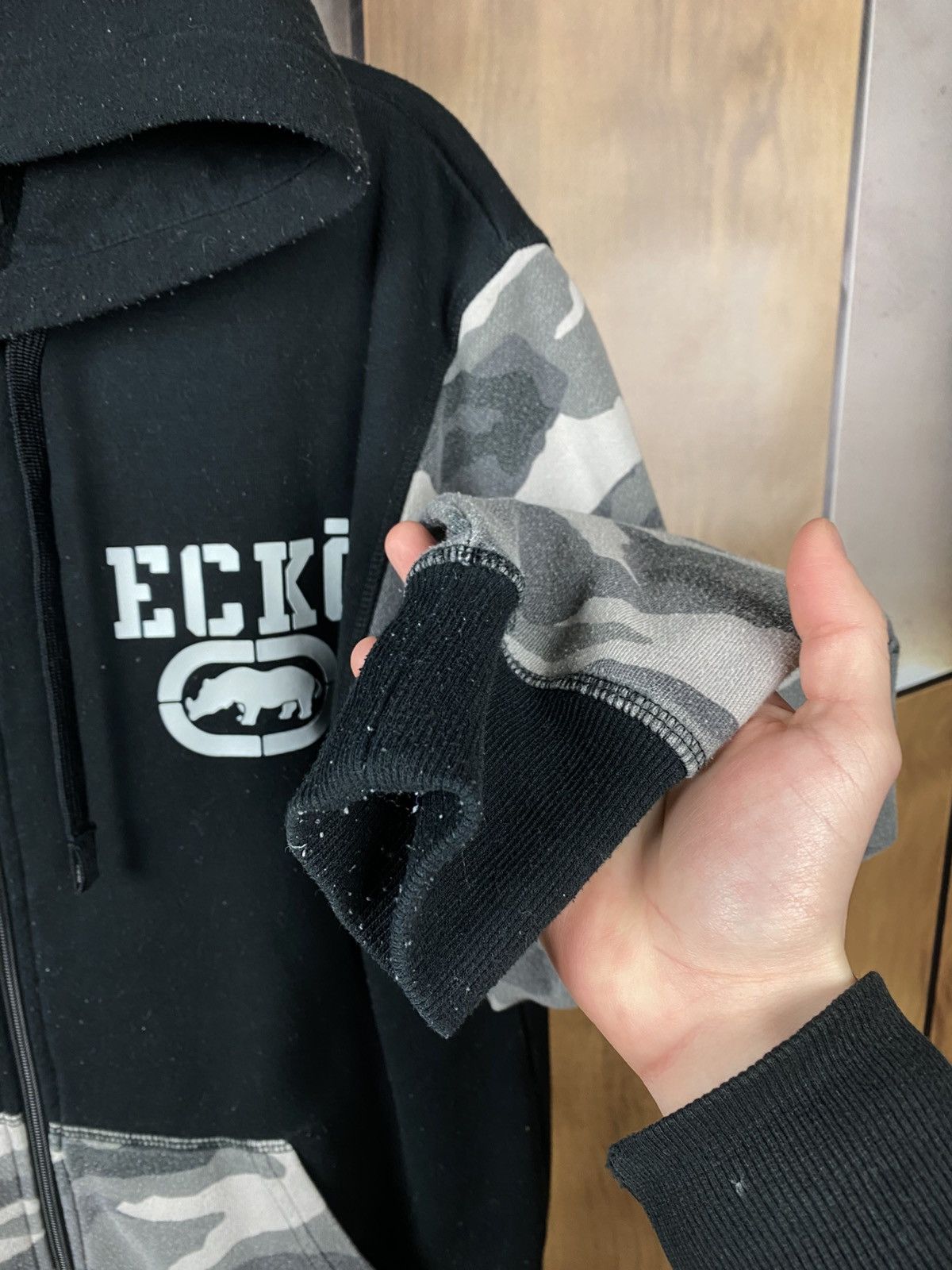 Ecko Unltd. ⚔️Vintage Hoodie Zip Up Ecko Unltd. 72 Camo VTG Tee⚔️ Size US L / EU 52-54 / 3 - 9 Thumbnail