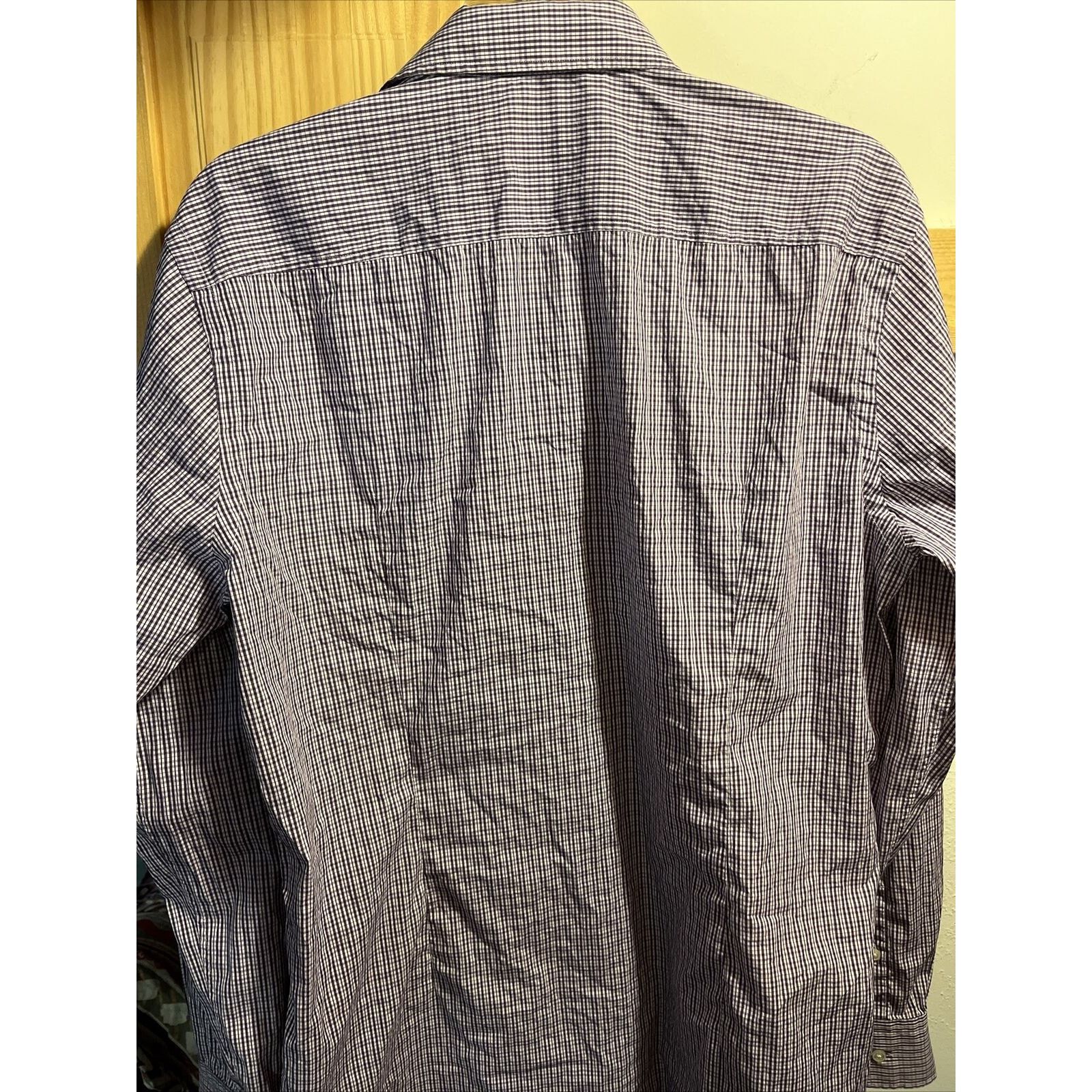 Hugo Boss Hugo Boss Men’s 16 41 Purple Check LS Slim Fit Cotton Shirt Size US L / EU 52-54 / 3 - 7 Thumbnail