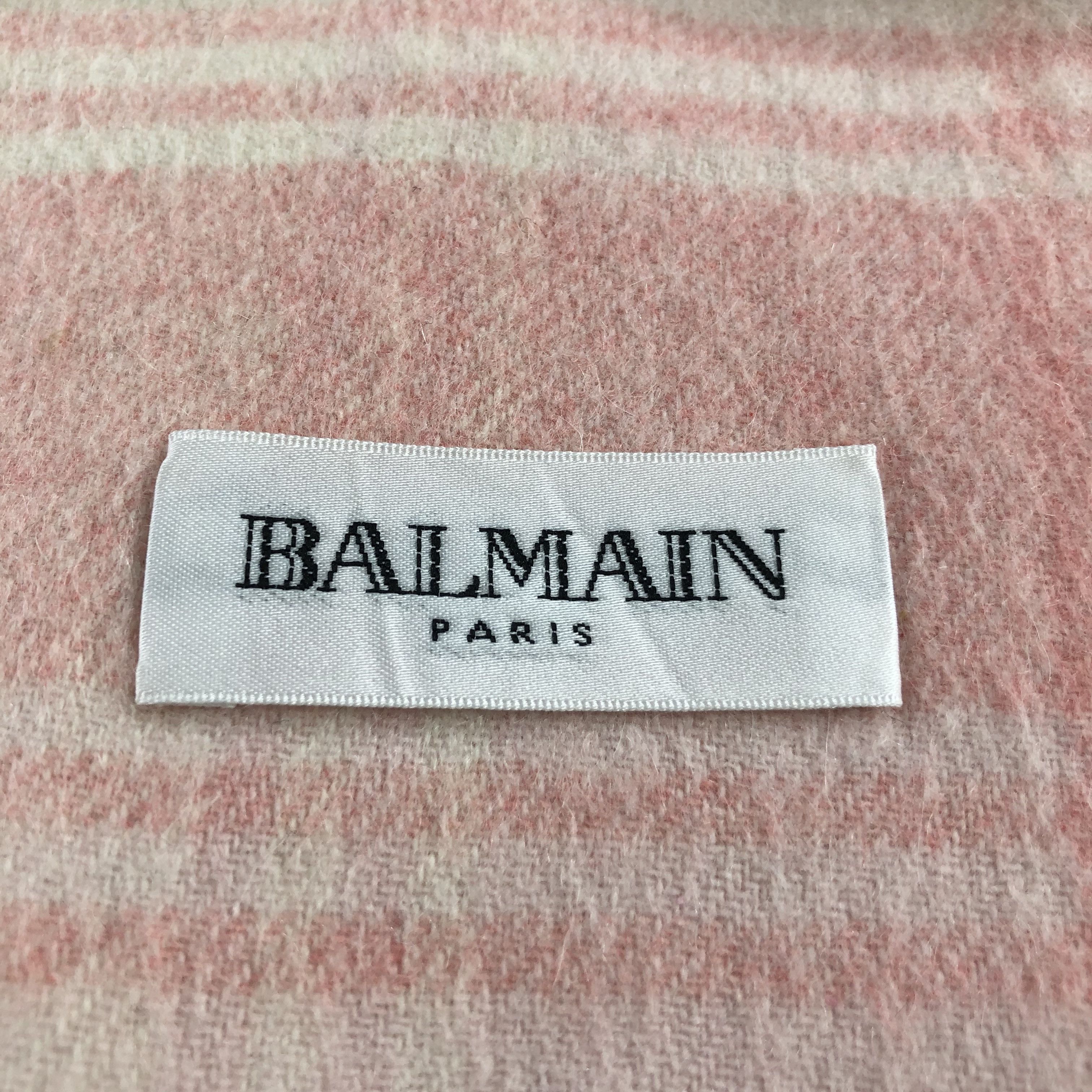 Pierre Balmain BALMAIN Paris Tartan Cashmere Scarf Muffler V902 Size ONE SIZE - 4 Thumbnail