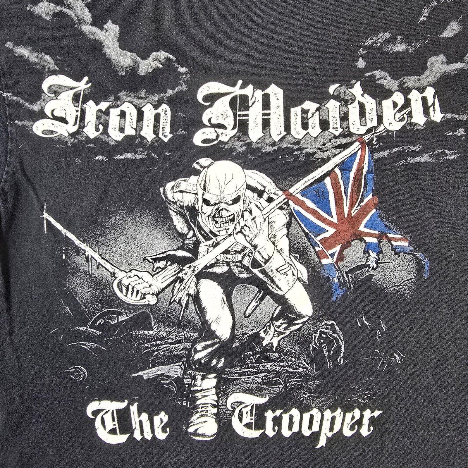 Band Tees Vtg Iron Maiden The Trooper Y2K T Shirt Black Size Medium Size US M / EU 48-50 / 2 - 4 Thumbnail