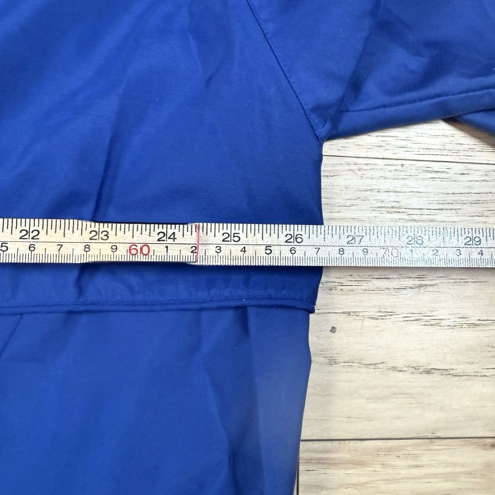 Vintage VINTAGE Majestic Baseball Jacket Windbreaker Pullover 1/4 Zip XL Mens Blue Nylon 100% Jacket/Activewear 90s Size US XL / EU 56 / 4 - 7 Thumbnail