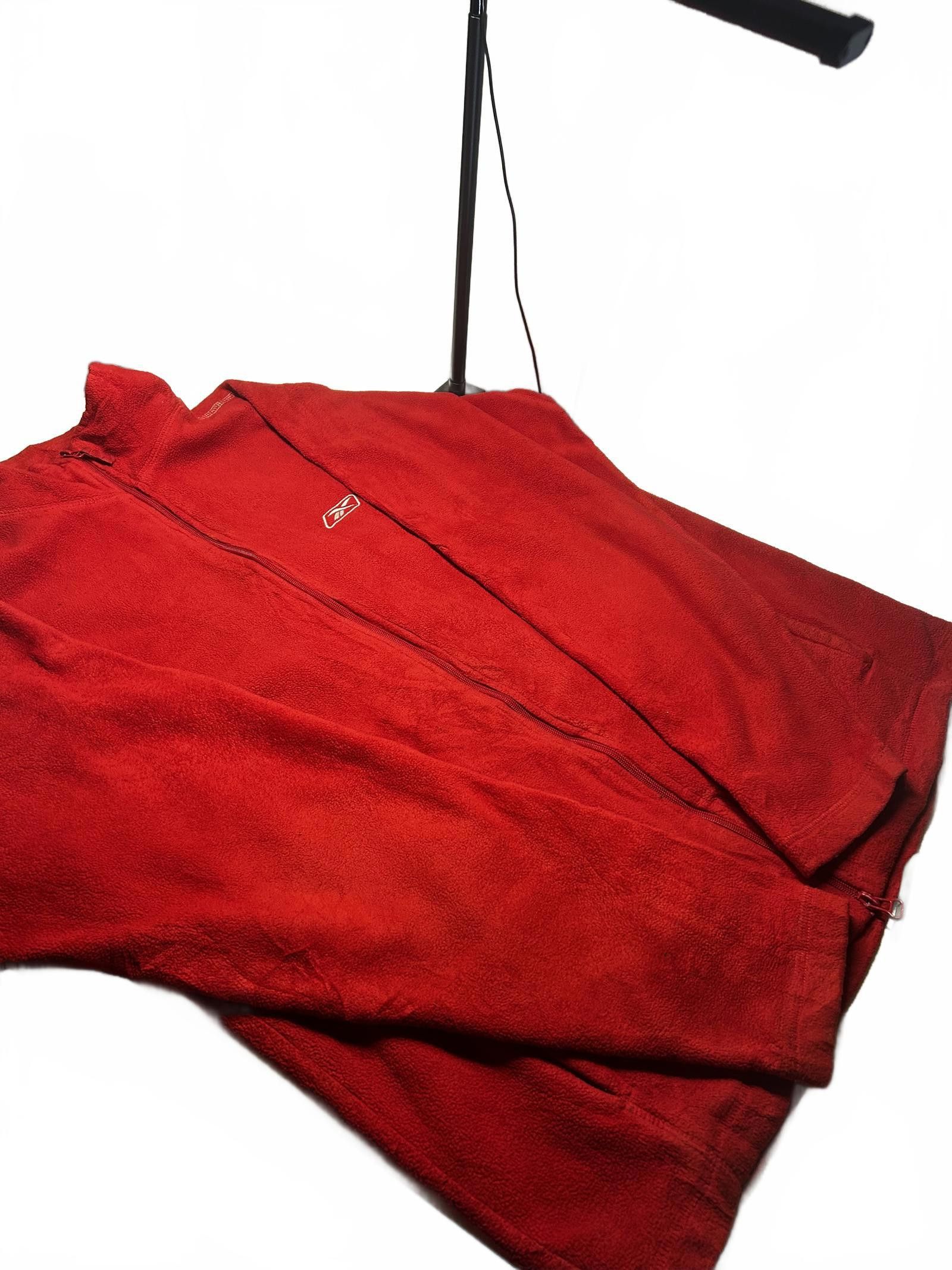 Reebok Reebok Red Fleece Zip-Up Jacket Size US M / EU 48-50 / 2 - 4 Thumbnail