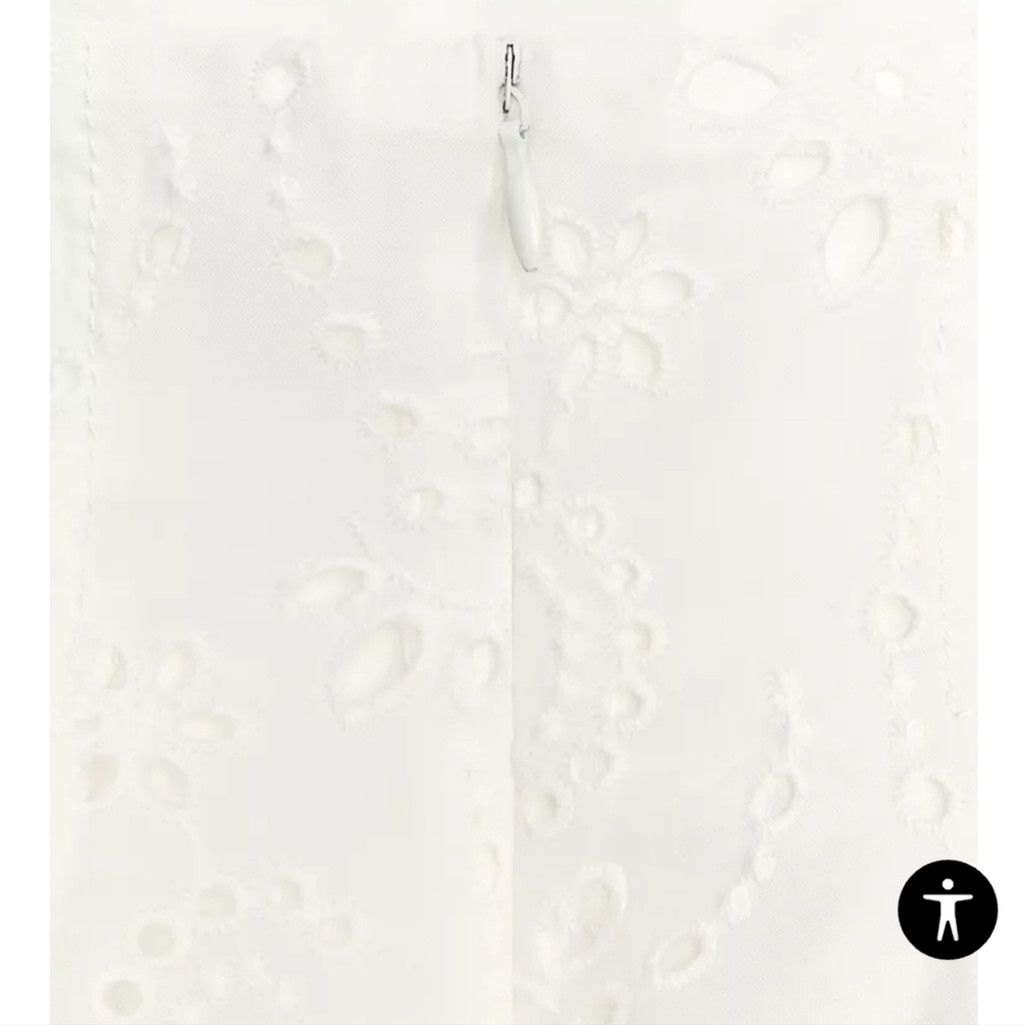 Zara NWT ZARA WOMAN COLLECTION EMBROIDERED GODET TOP Size XS / US 0-2 / IT 36-38 - 13 Thumbnail