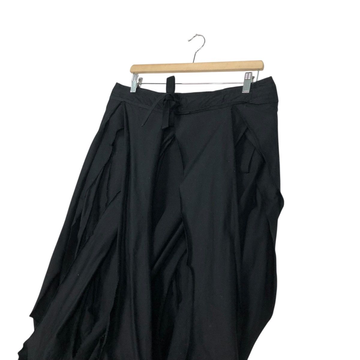 Yohji Yamamoto 🔥RICH BLACK GABARDINE DECO BONDAGE DESIGN YOHJI YAMAMOTO Size US 30 / EU 46 - 9 Thumbnail