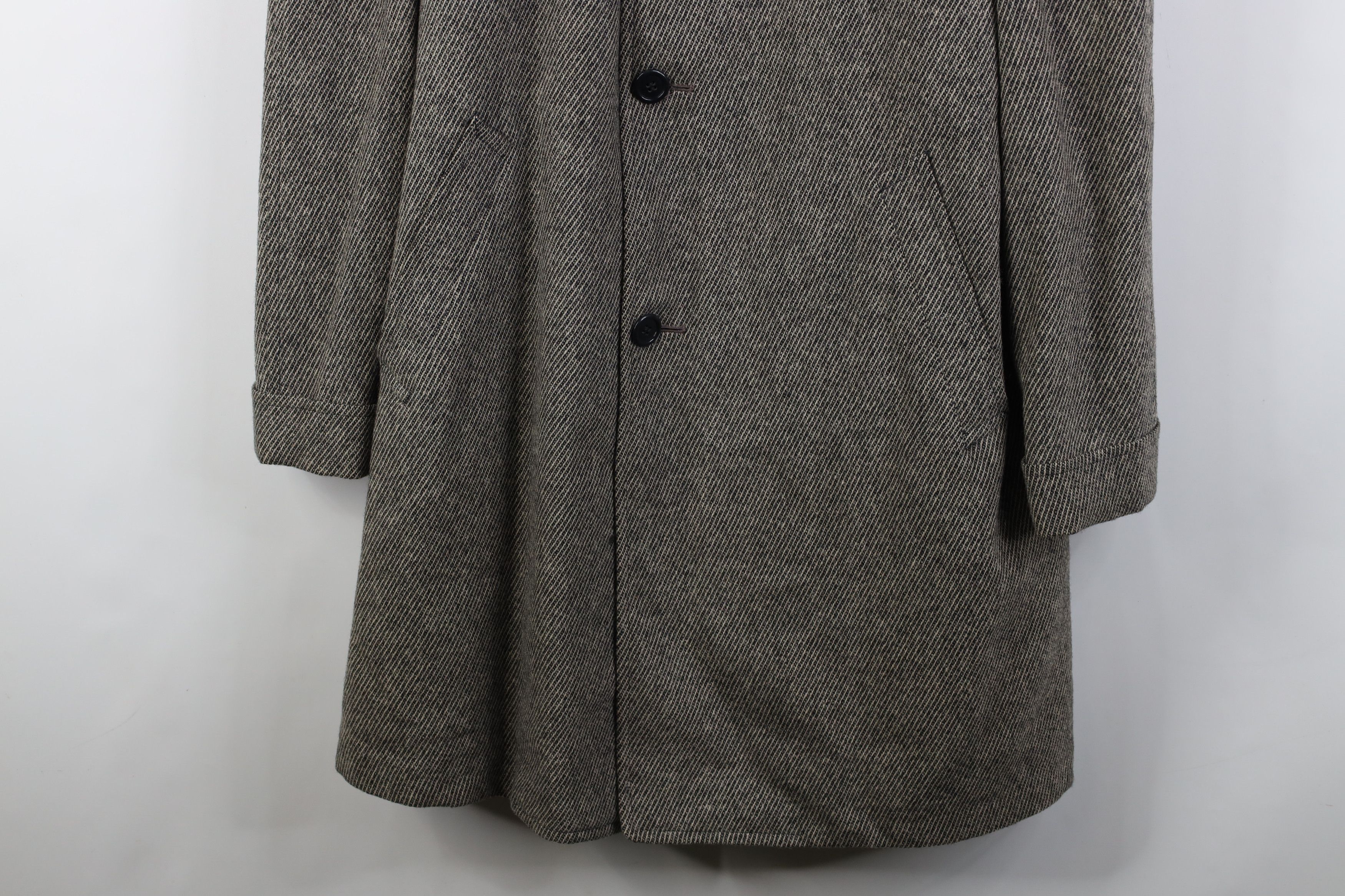 Vintage Vintage 50s Streetwear Lined Overcoat Jacket Gray USA Size US XXL / EU 58 / 5 - 3 Thumbnail
