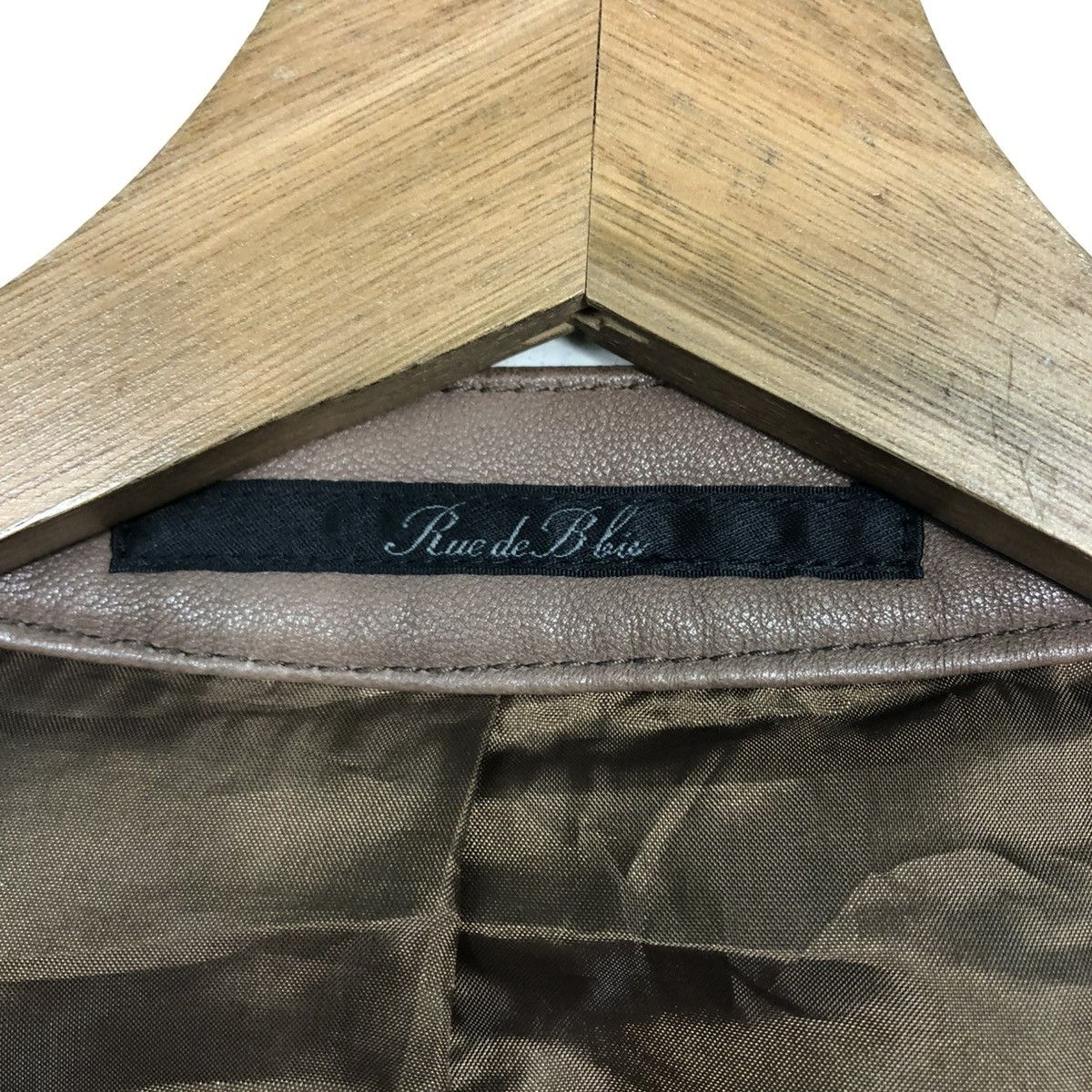 Japanese Brand 🔥CROPPED BIKER LEATHER JACKET RUE DE BLUE ISSEY MIYAKE Size US S / EU 44-46 / 1 - 21 Thumbnail