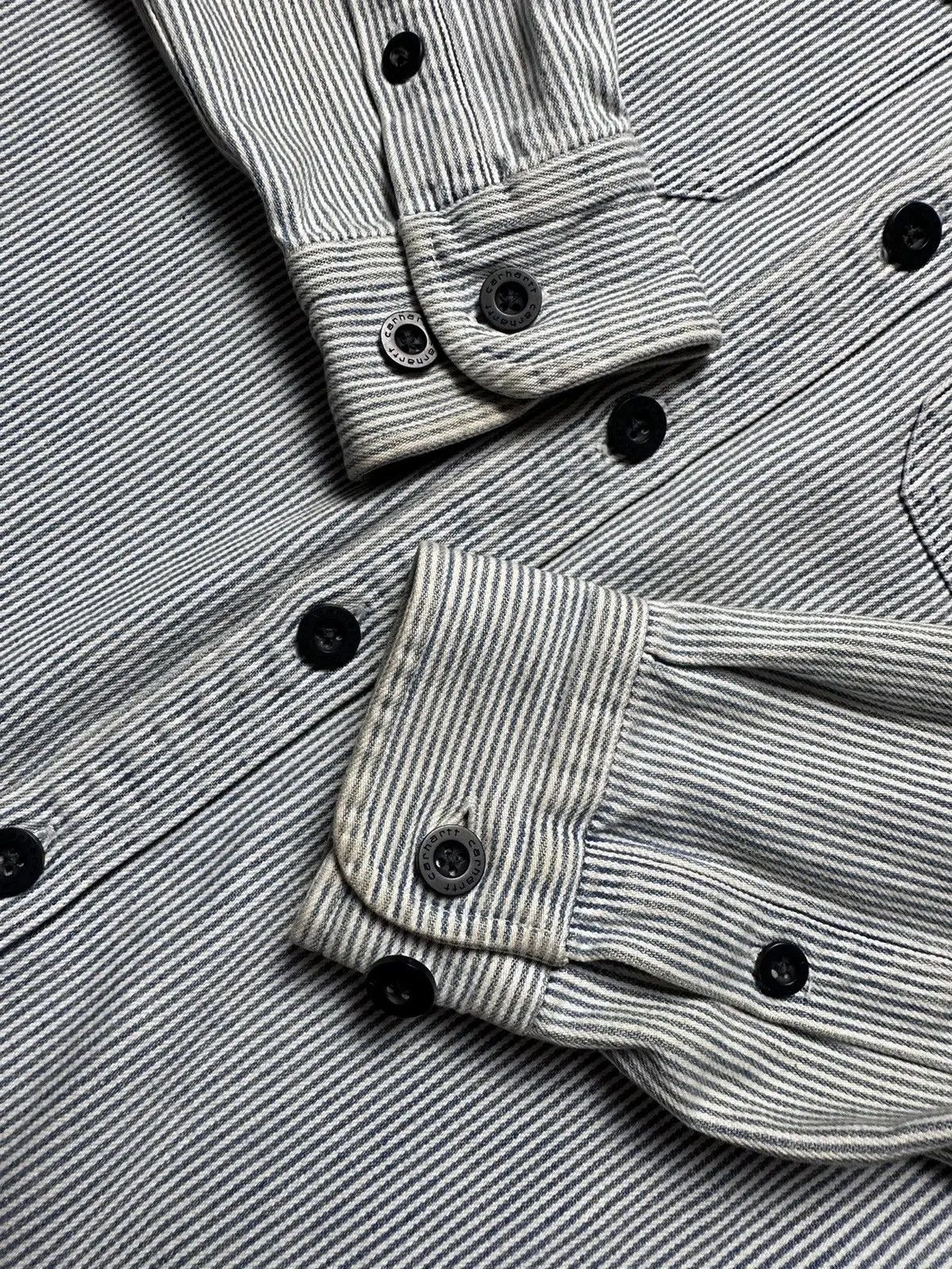 Carhartt Vintage Carhartt Wip denim shirt logo striped size S/M Size US S / EU 44-46 / 1 - 4 Thumbnail