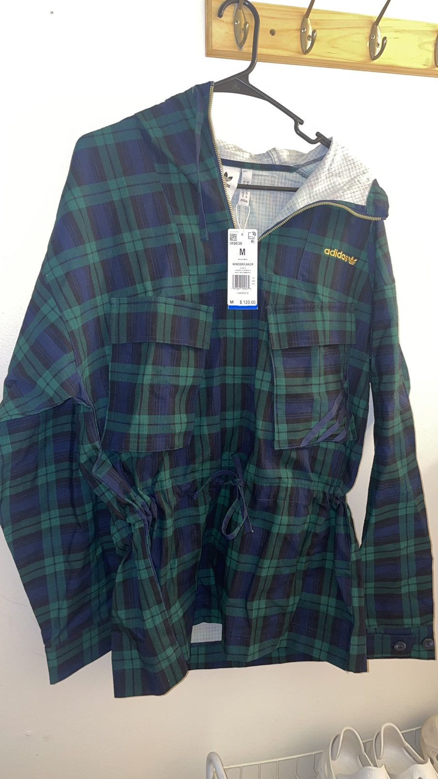 Adidas adidas Windbreaker in Night Indigo / Mineral Green Size US M / EU 48-50 / 2 - 1 Thumbnail