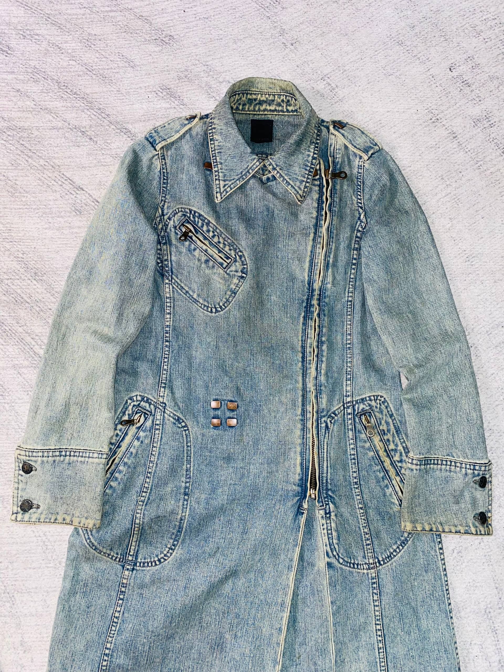 Roen Roen Rugged Denim Long Jacket Size S / US 4 / IT 40 - 4 Thumbnail