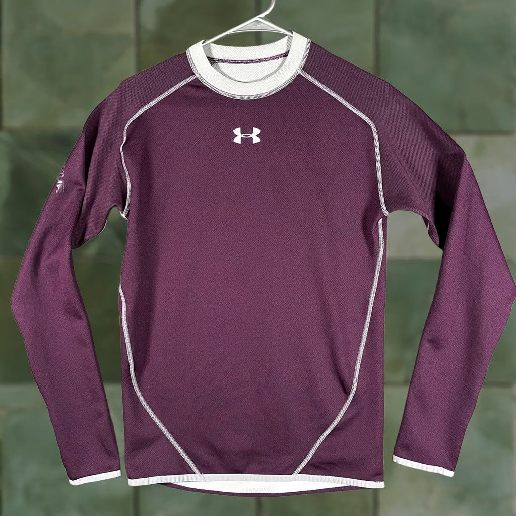 Under Armour Under Armour Shirt Mens S Purple Long Sleeve Reversible Performance shirt Size US S / EU 44-46 / 1 - 1 Thumbnail