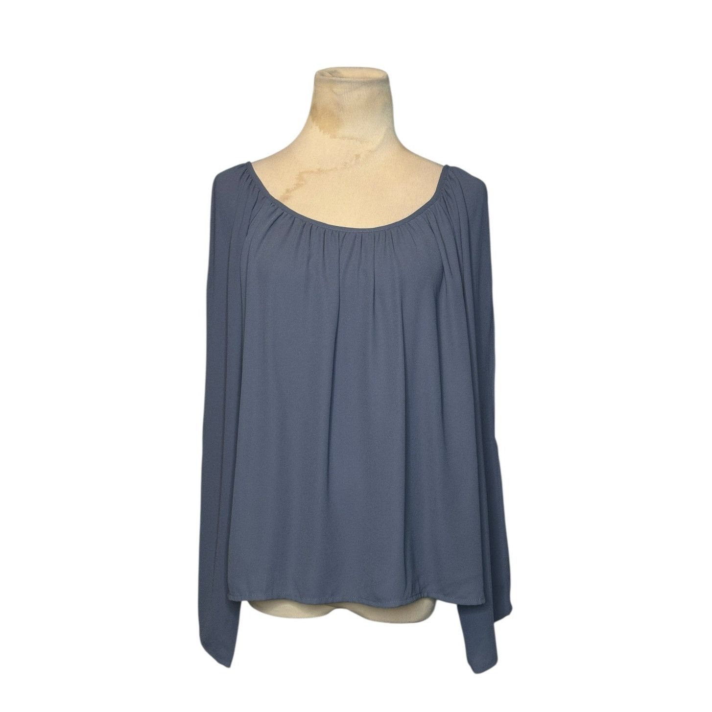 Forever 21 Forever 21 blue long sleeves tunic blouse size Large Size L / US 10 / IT 46 - 1 Thumbnail