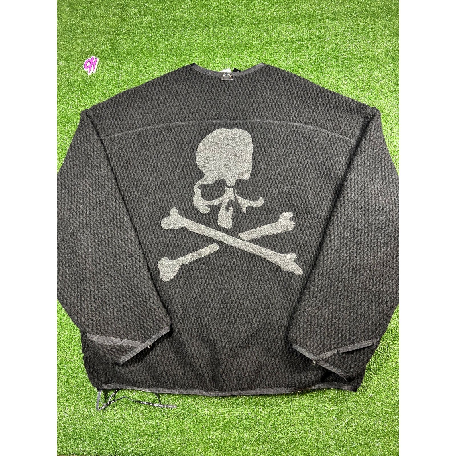 Mastermind Japan Mastermind World Cashmere Black Cardigan Size Medium Size M / US 6-8 / IT 42-44 - 2 Thumbnail