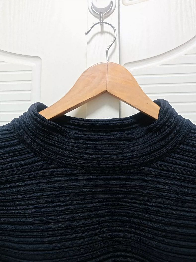 Issey Miyake Issey Miyake Black knitted top Size M / US 6-8 / IT 42-44 - 3 Thumbnail
