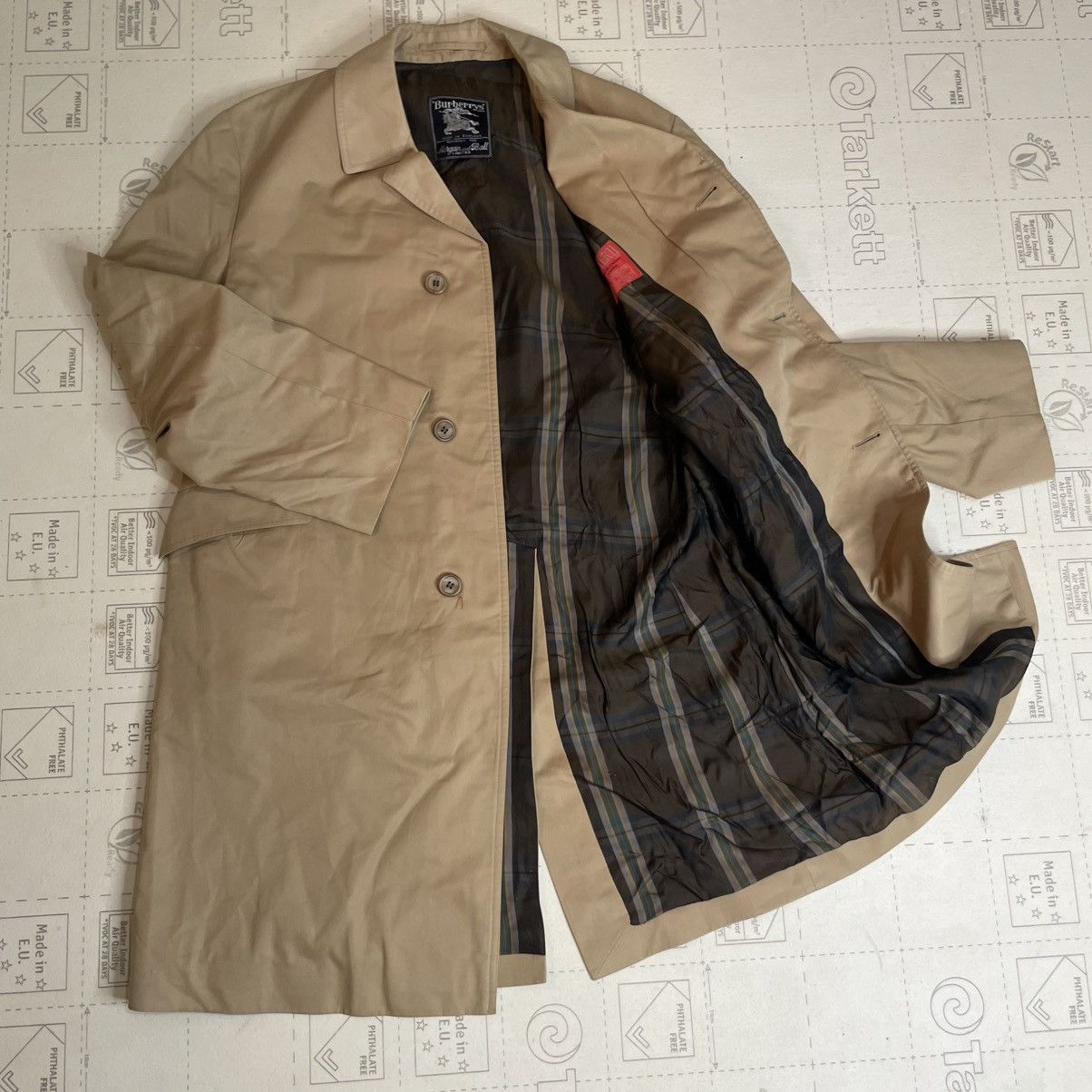 Burberry Burberry Trench Coat jacket Nova Check made in england Size US XL / EU 56 / 4 - 1 Thumbnail