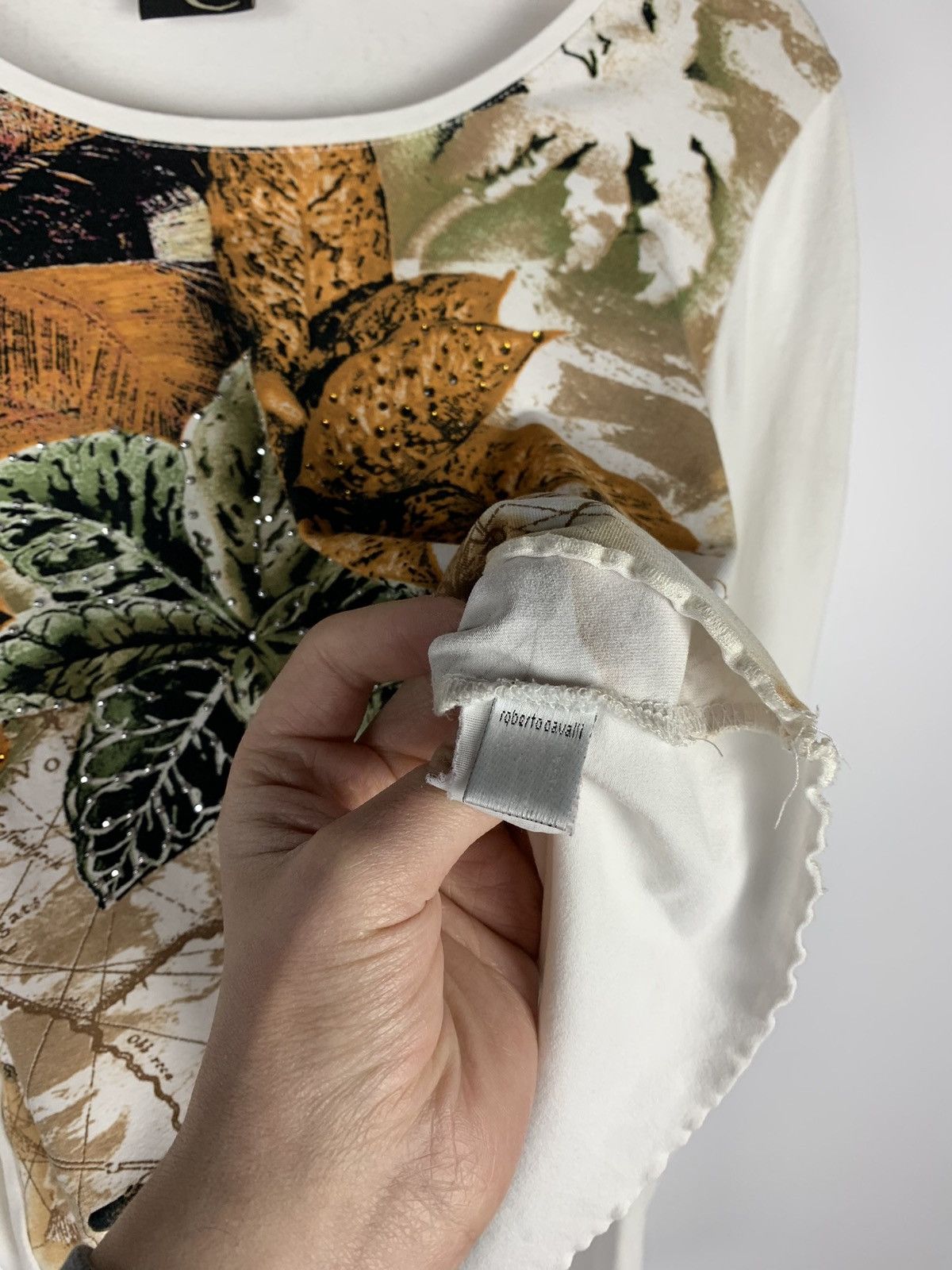 Just Cavalli Vintage Y2K Just Cavalli Floral Long Sleeve T-Shirt Y2K Tee Size S / US 4 / IT 40 - 11 Thumbnail