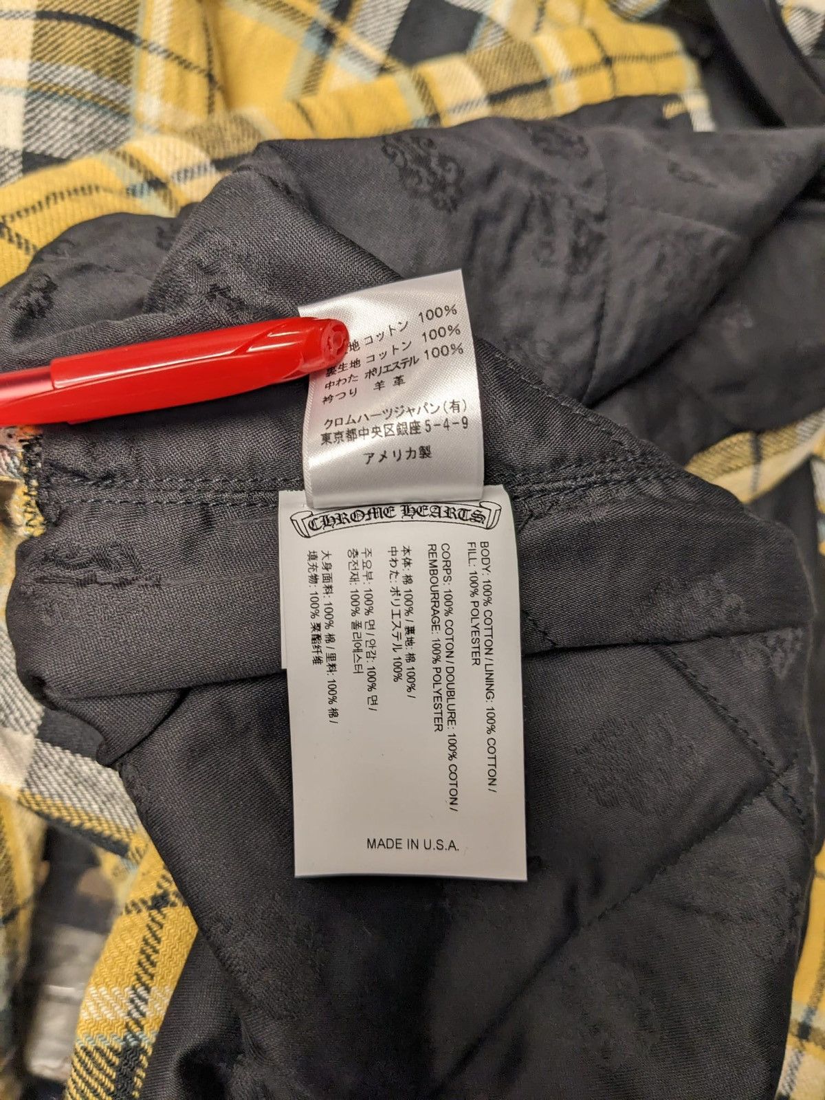 Chrome Hearts CHROME HEARTS CH FLANNEL JACKET XL YELLOW Size US XL / EU 56 / 4 - 6 Thumbnail