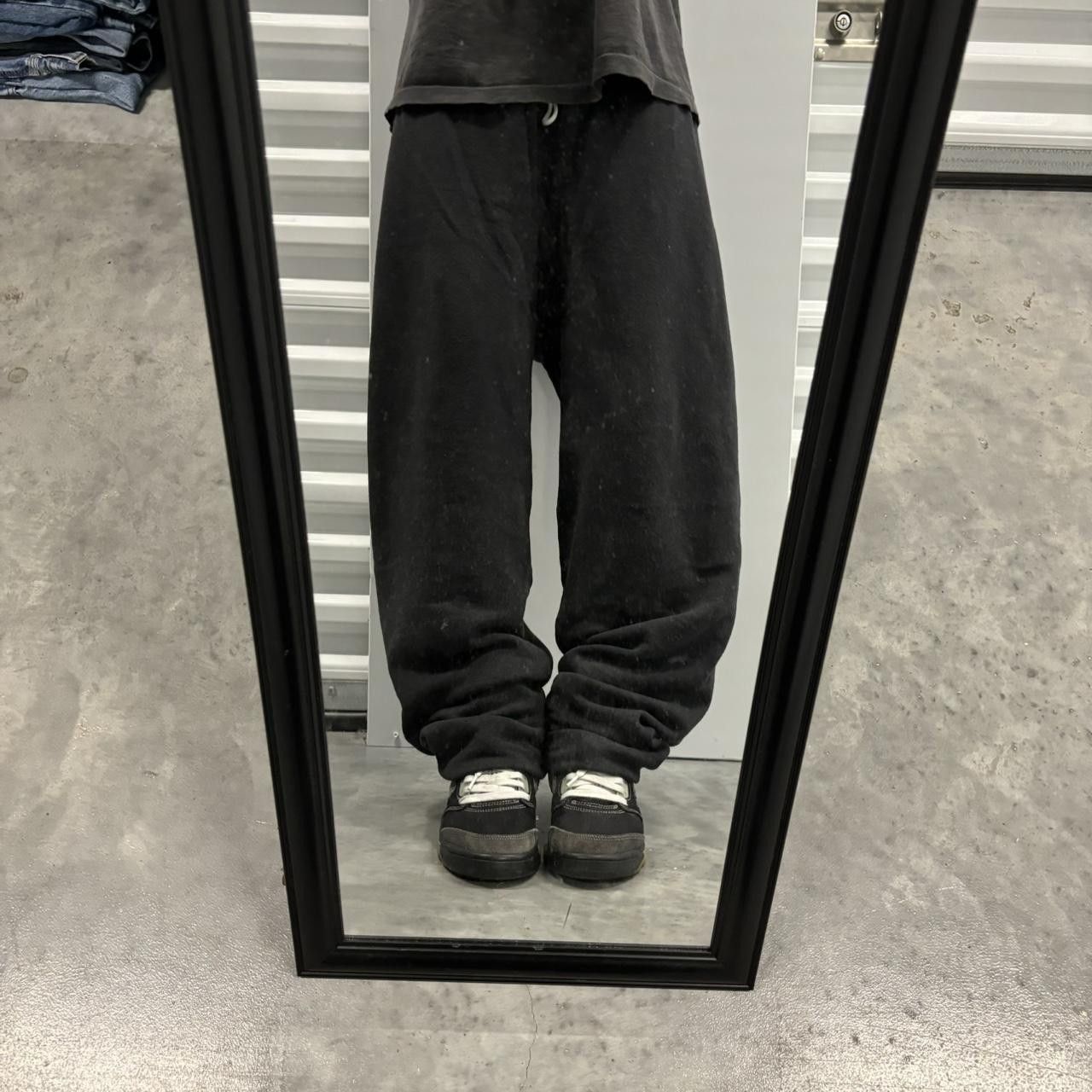 Japanese Brand × Vintage Crazy Vintage 90s Black Skater Essential Sweatpants! Size US 34 / EU 50 - 1 Thumbnail