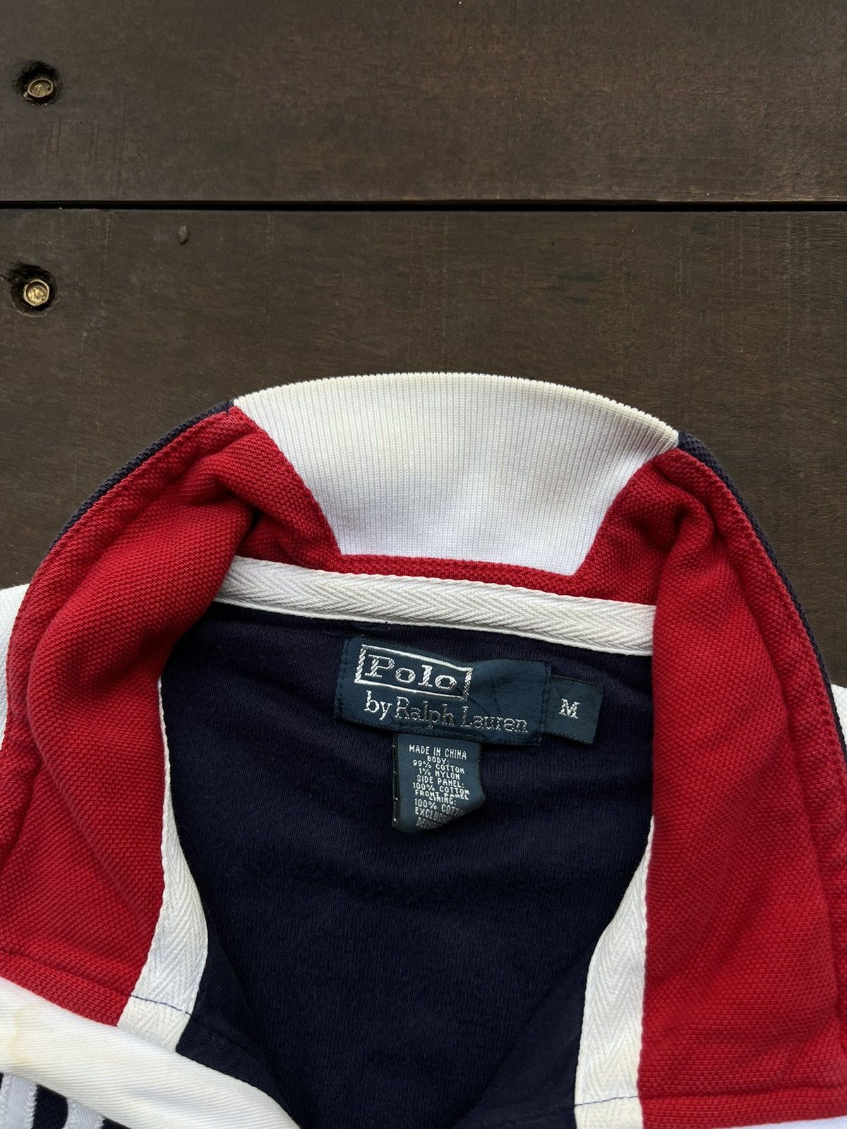 Polo Ralph Lauren 00’s POLO RALPH LAUREN ZIP SWEATSHIRT GBR-63 UK DRILL RARE Size US M / EU 48-50 / 2 - 6 Thumbnail