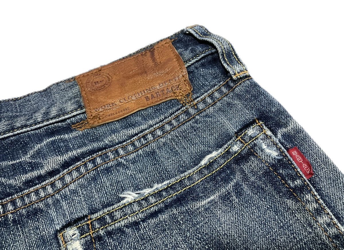 If Six Was Nine 🔥Sick Y2K Bartack Denim Mud Max Style Size US 29 - 9 Thumbnail