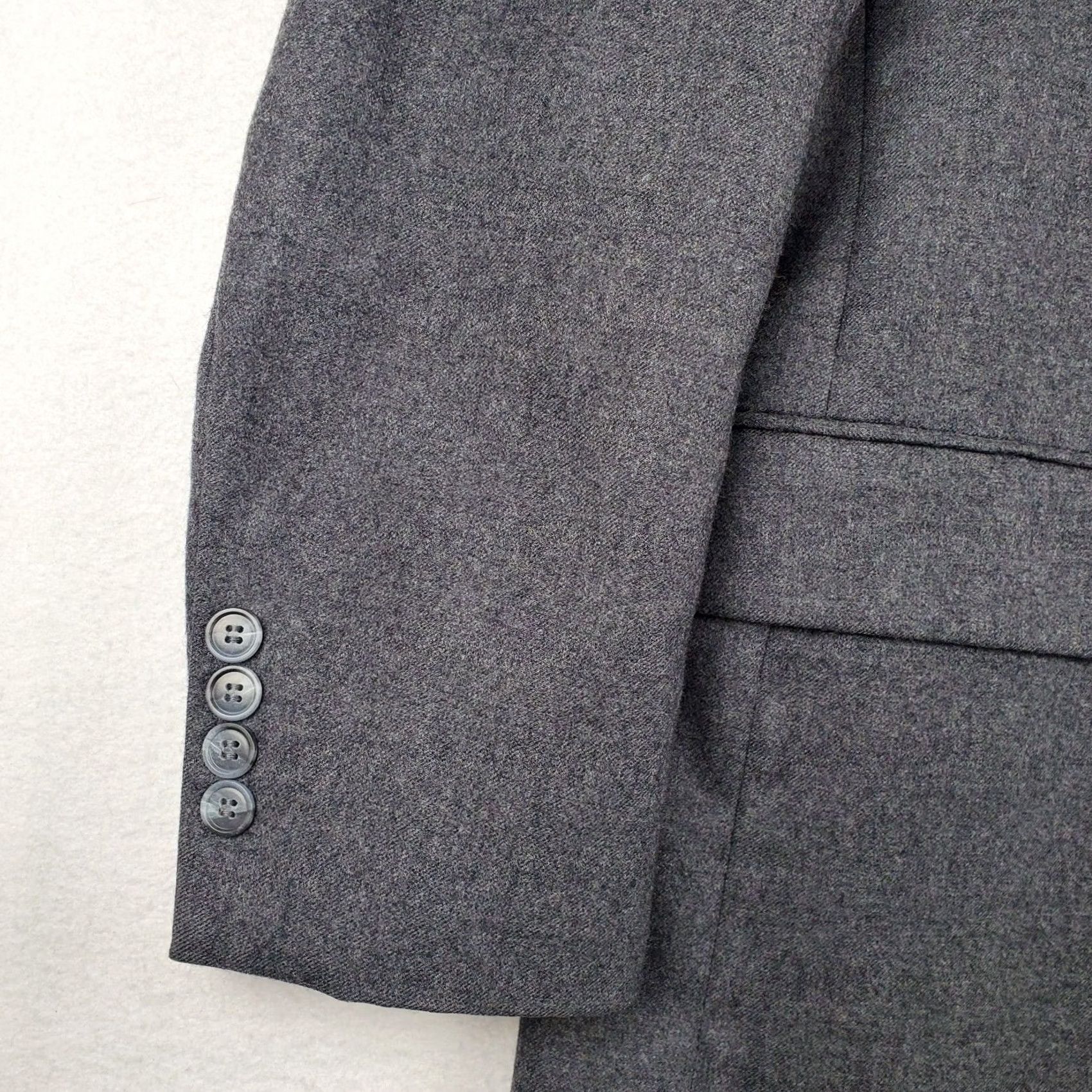 Vintage Barrister Blazer Jacket Men's 42 Gray Wool Single Breasted Size 42R - 5 Thumbnail