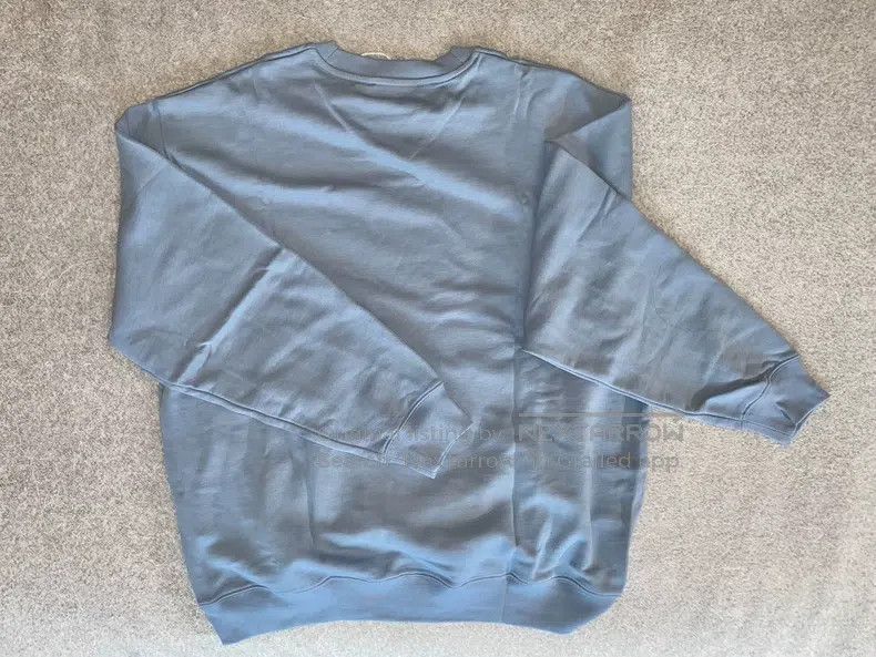Acne Studios Acne Studios Haze Blue Square Face Logo Fleece Crewneck Ho Size US L / EU 52-54 / 3 - 3 Thumbnail