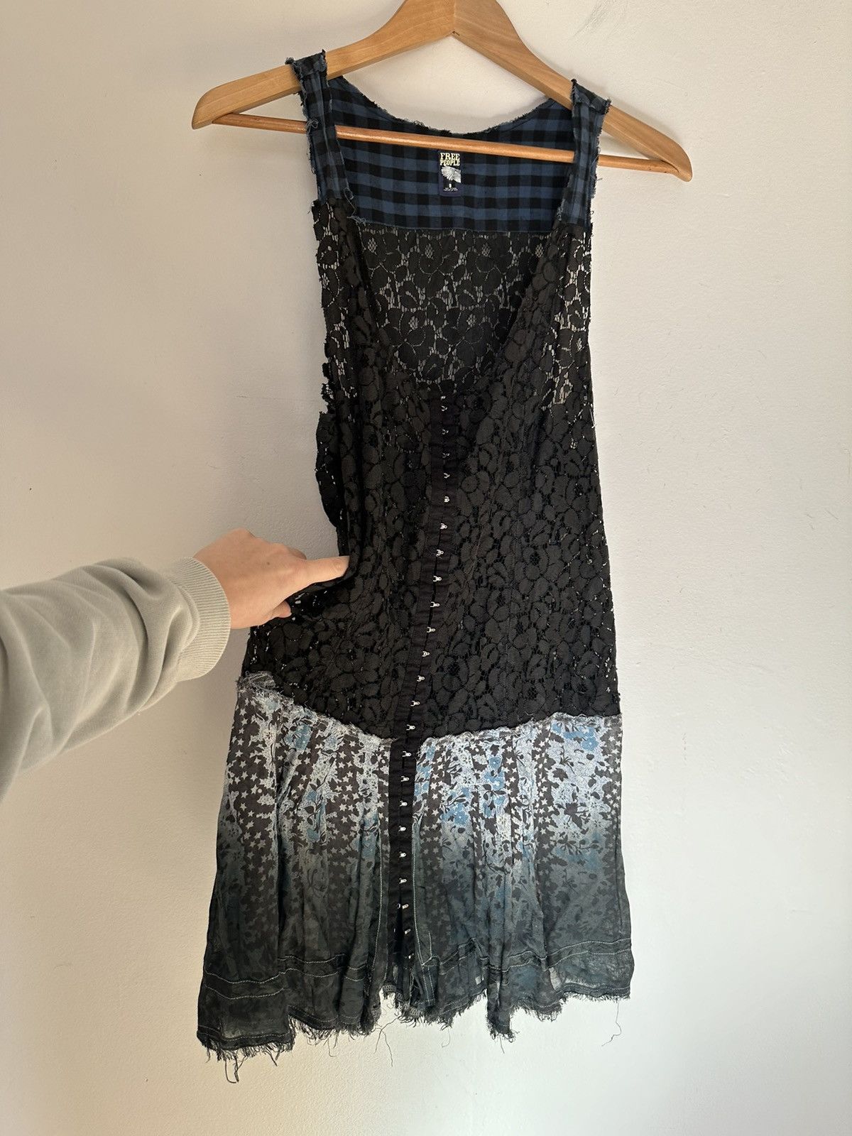Vintage VNTG free people slip mini dress Size M / US 6-8 / IT 42-44 - 1 Thumbnail