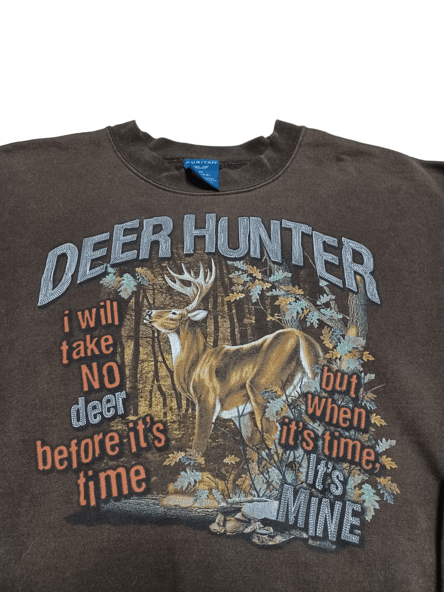 Puritan PURITAN DEER HUNTER VINTAGE ANIMAL SWEATSHIRT Size US M / EU 48-50 / 2 - 2 Thumbnail