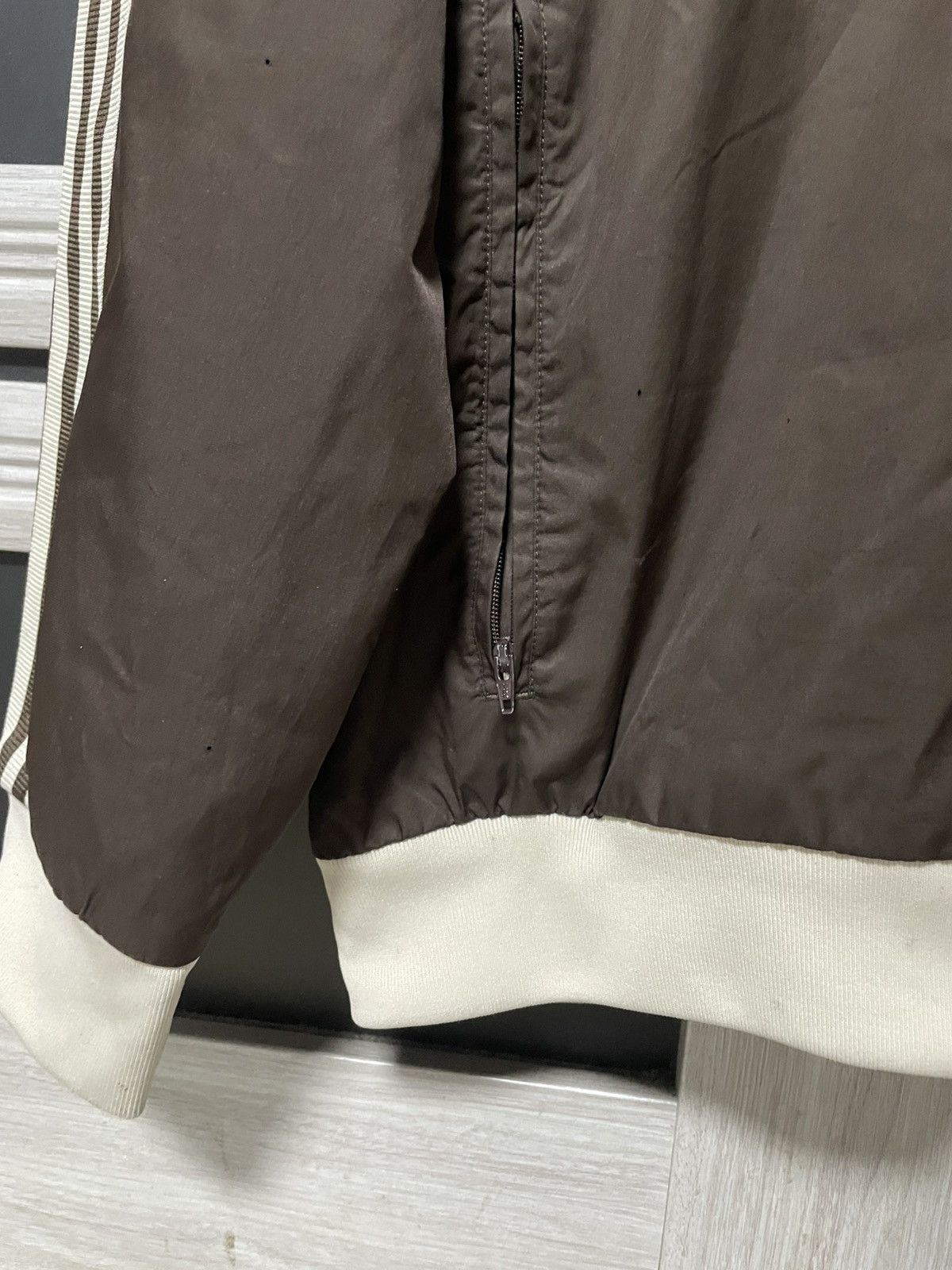 Adidas × Vintage Vintage 2006 Adidas Nylon Windbreaker Brown Jacket Y2K Size US XL / EU 56 / 4 - 12 Thumbnail