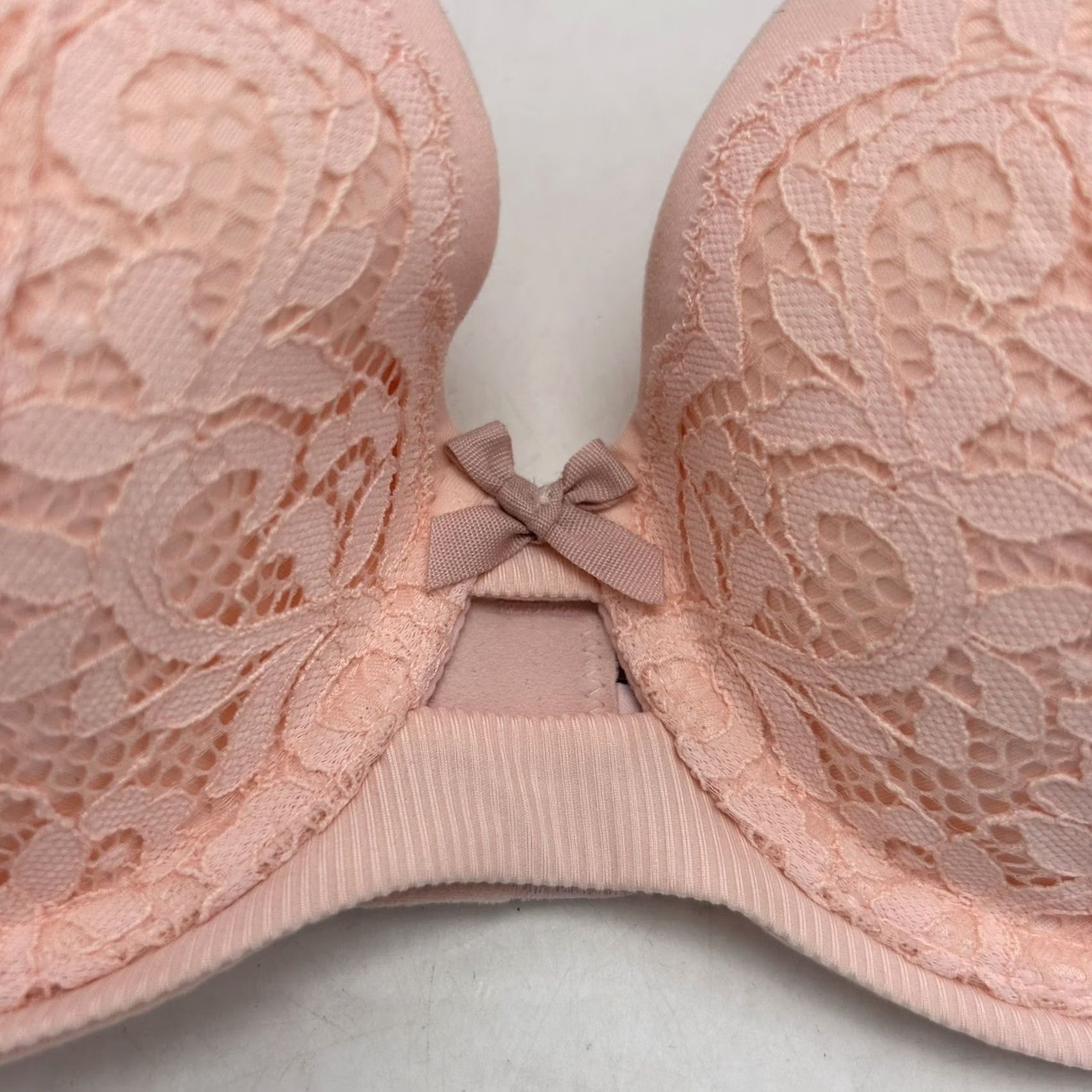 Victoria's Secret Victoria's Secret Pink Lace Lined Demi Bra 34D Adjustable Feminine Coquet Size ONE SIZE - 4 Thumbnail
