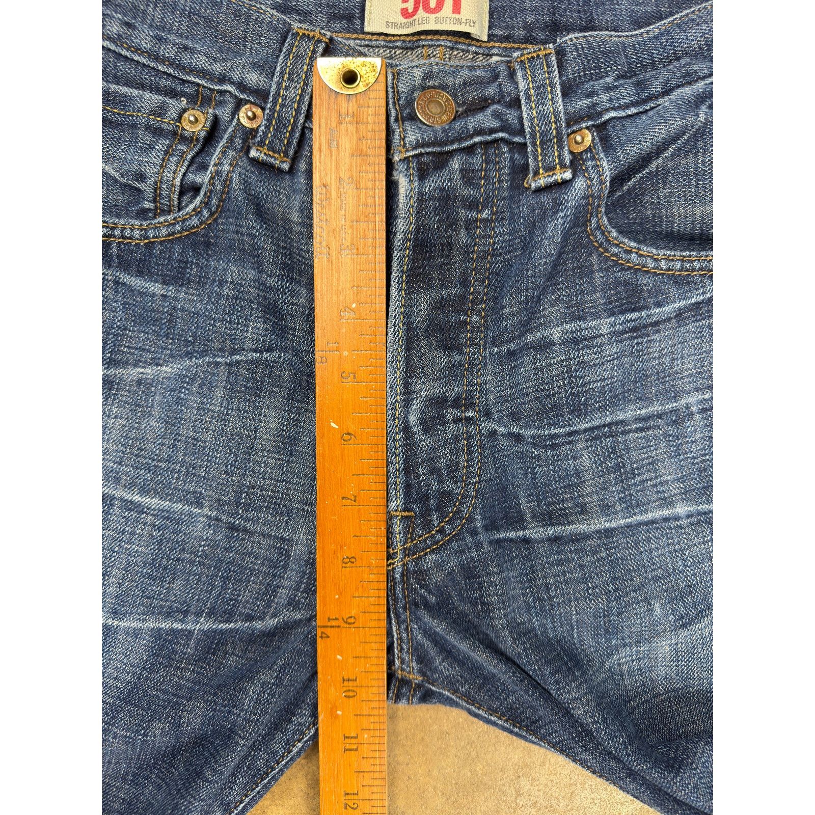 Levi's Levi’s 501 Men’s Jeans 29x32 Straight Leg Button Fly Denim Size US 29 - 7 Thumbnail