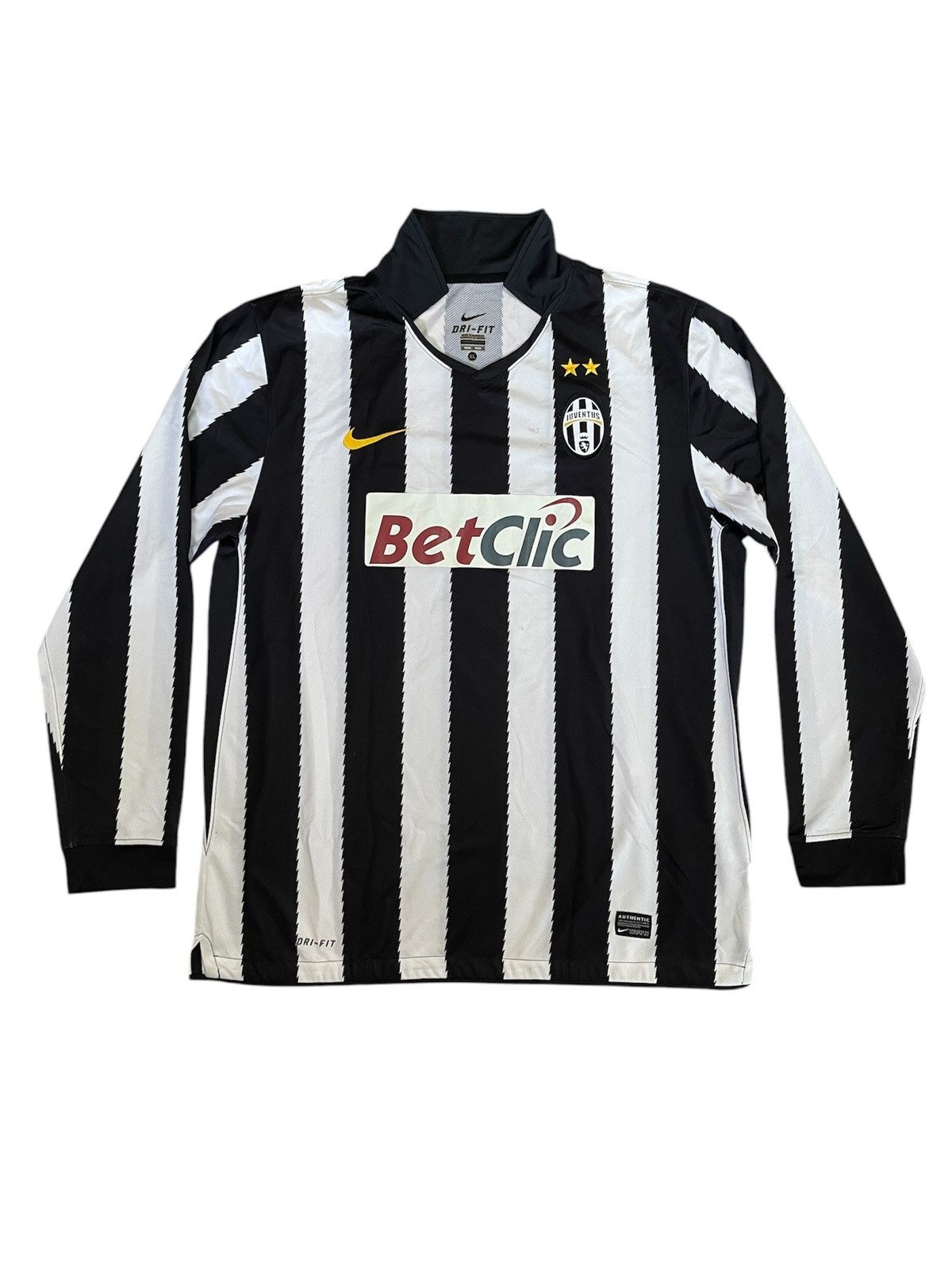 Nike 2011/12 JUVENTUS Vintage Nike LS Player Serie A Italy Pirlo Size US XL / EU 56 / 4 - 2 Thumbnail