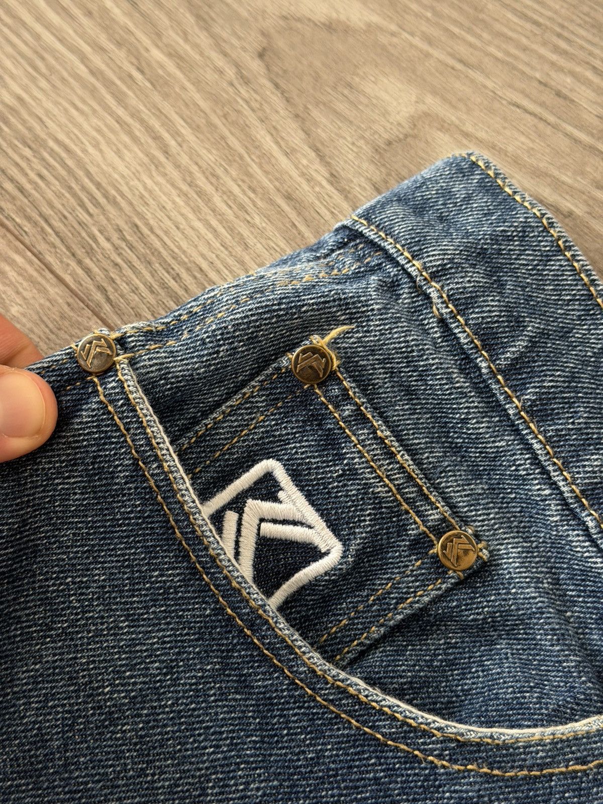 Karl Kani Karl Kani Embroidered Logo Rap Black Denim Unisex Jeans Size US 32 / EU 48 - 9 Thumbnail