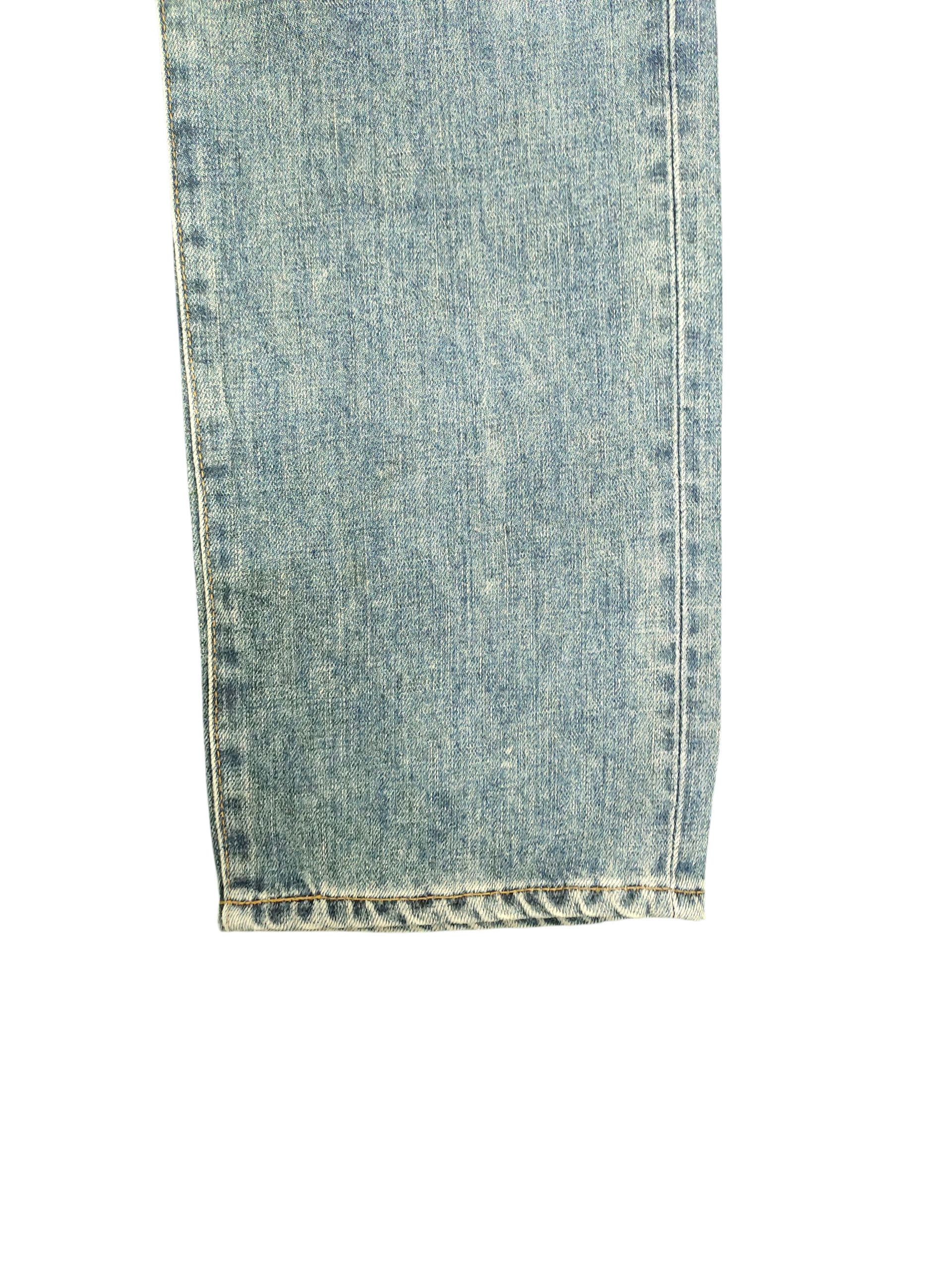 Number (N)ine × Undercover Vintage 90s Edwin 503 Clawmark Distress Faded Denim Jeans Size US 32 / EU 48 - 5 Thumbnail