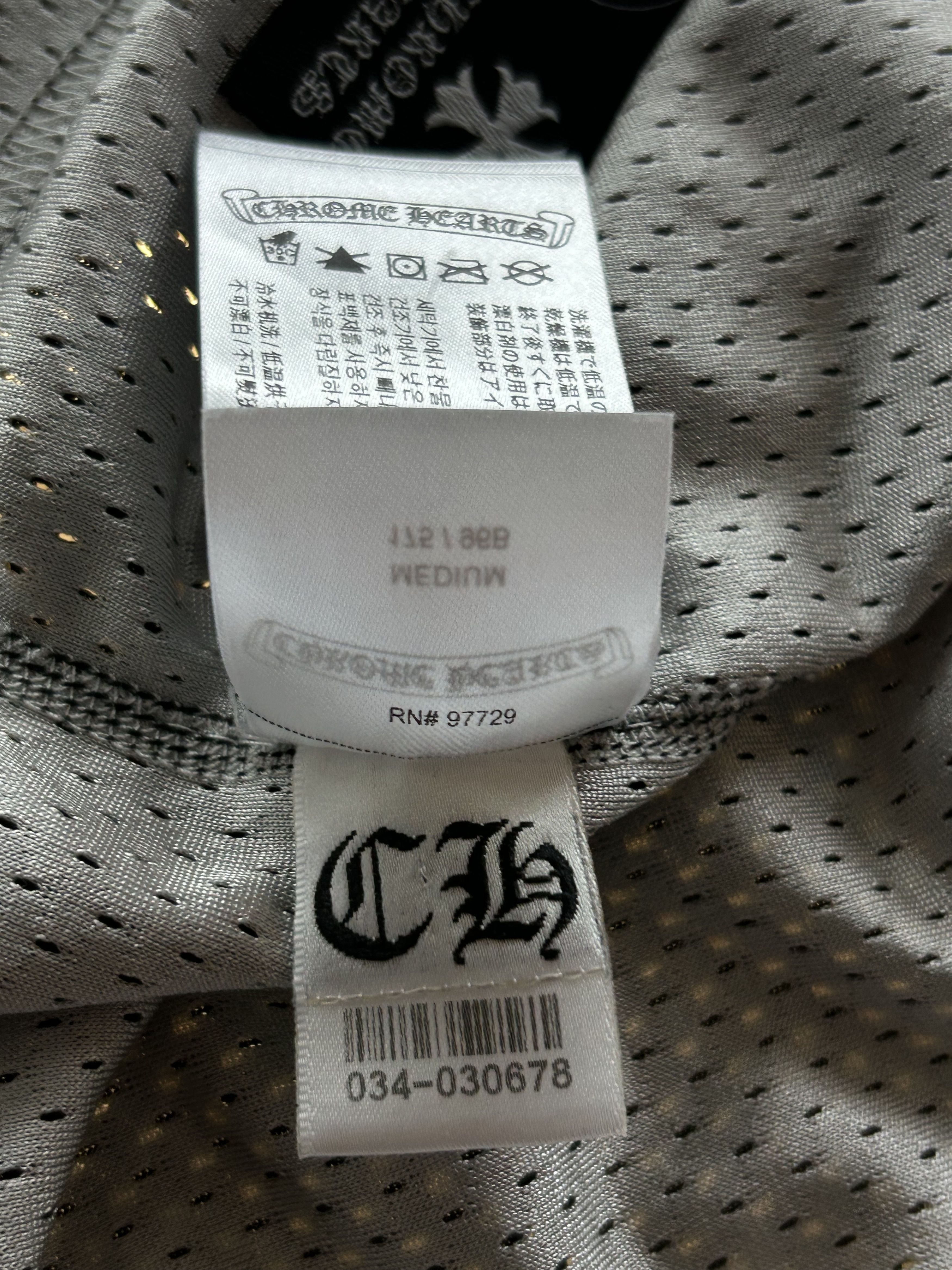 Chrome Hearts Chrome Hearts Black & White Logo Reversible Mesh Jersey Size US M / EU 48-50 / 2 - 8 Thumbnail