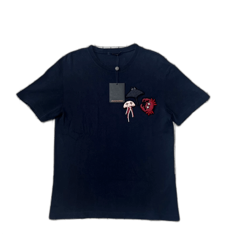 Louis Vuitton Louis Vuitton Short Sleeve TShirt with Embroidery-2506 Size US L / EU 52-54 / 3 - 1 Thumbnail