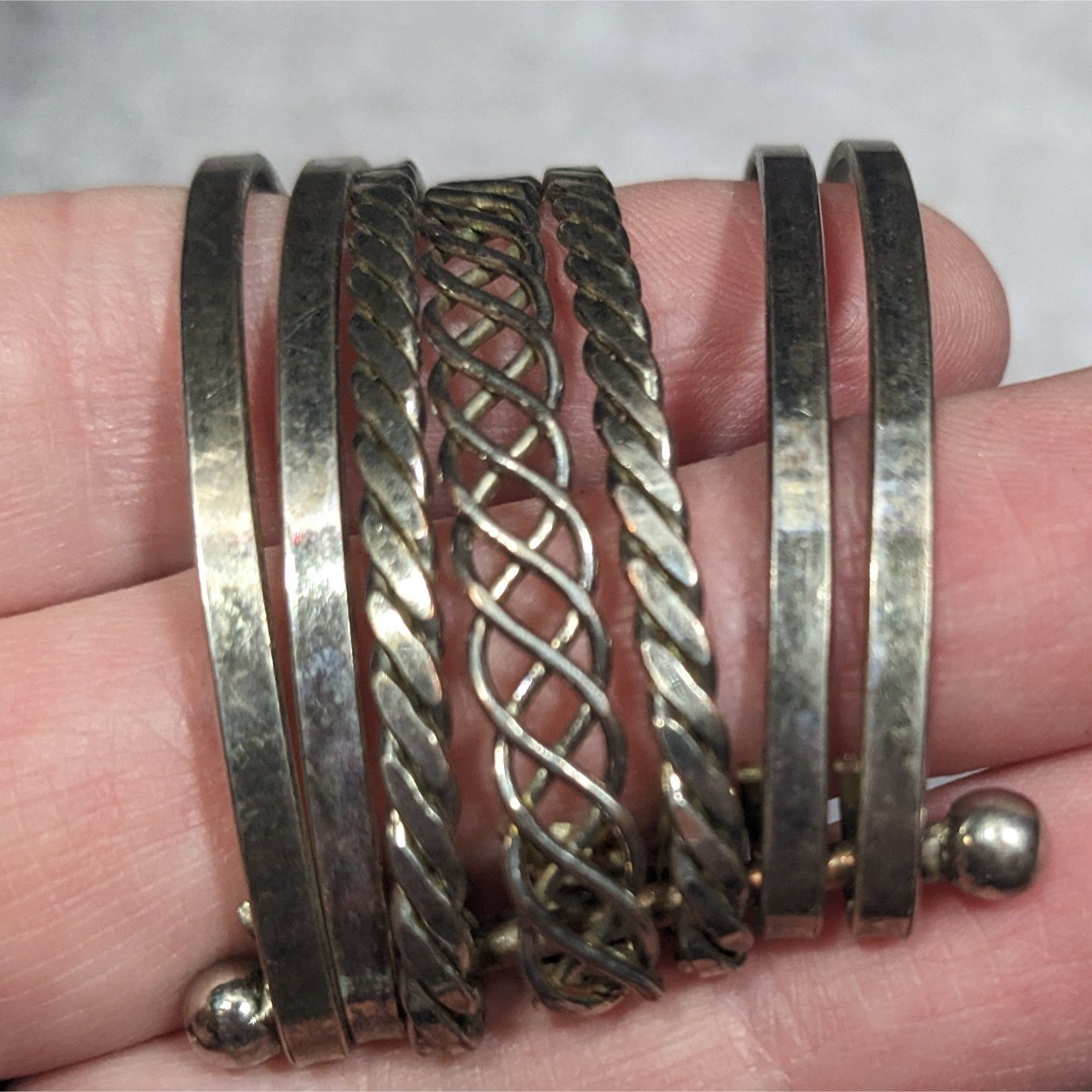 Other Braided Multilayer Silver Tone Cuff Bracelet Size ONE SIZE - 2 Thumbnail