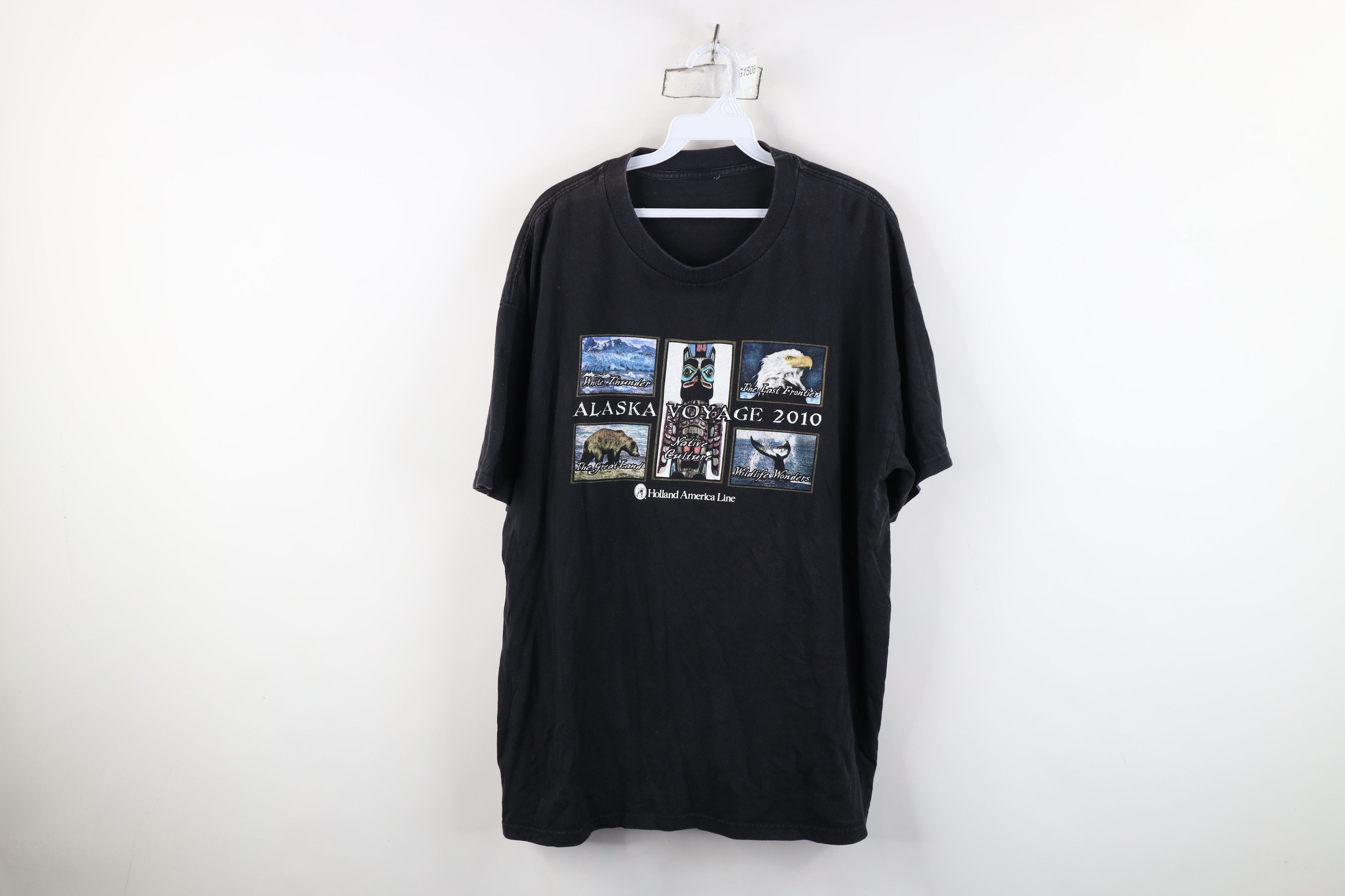 Vintage Vintage Y2K Streetwear Voyage Nature Bear Whale T-Shirt Size US XL / EU 56 / 4 - 1 Thumbnail
