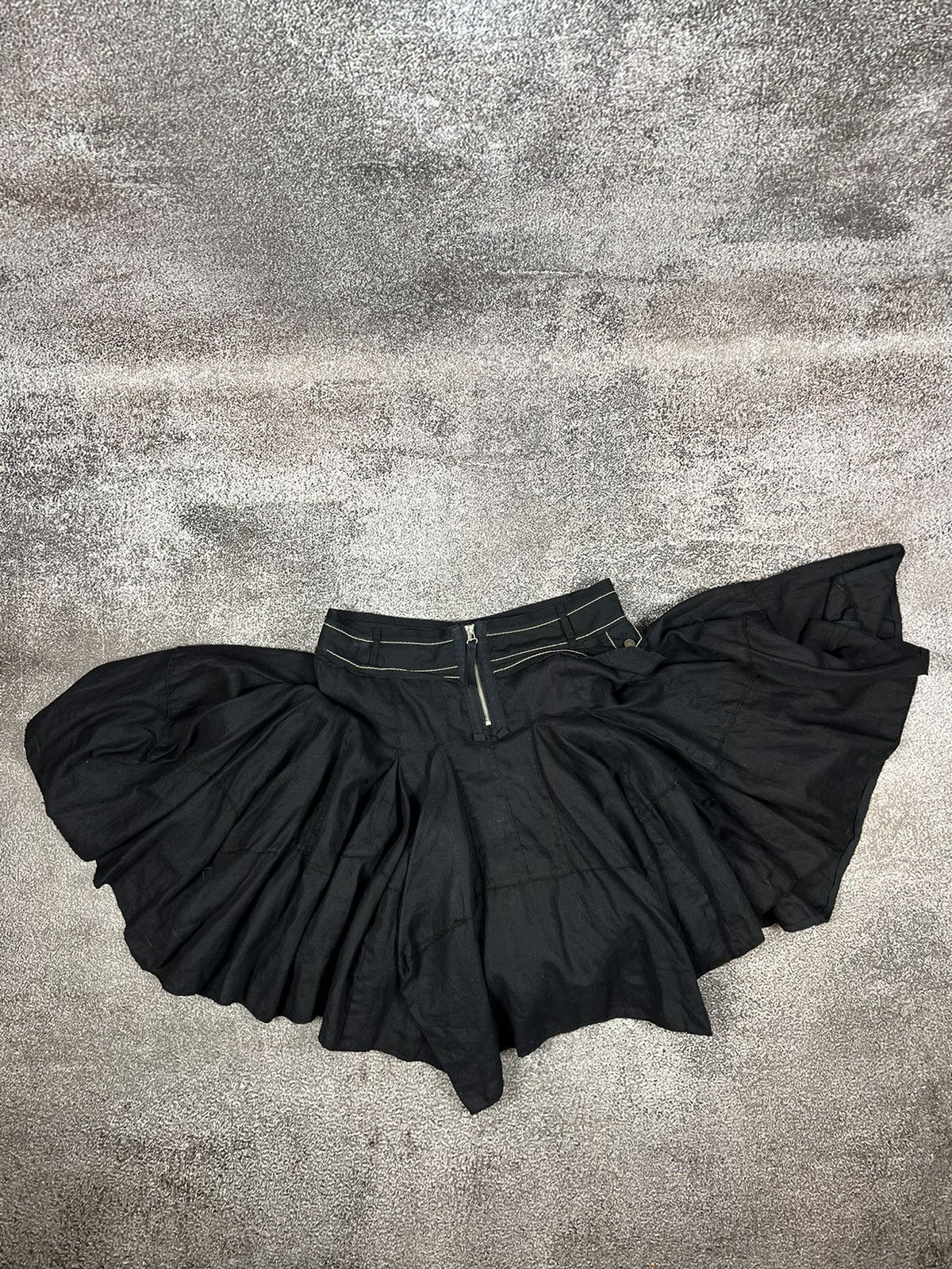 Marithe + Francois Girbaud Marithe Francois Girbaud Oversized batman linen skirt y2k Size 30" / US 8 / IT 44 - 7 Thumbnail