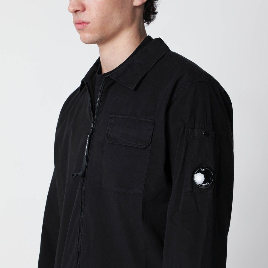 C.P. Company o1d2blof0226 Cotton Overshirt in Black Size US XL / EU 56 / 4 - 4 Thumbnail