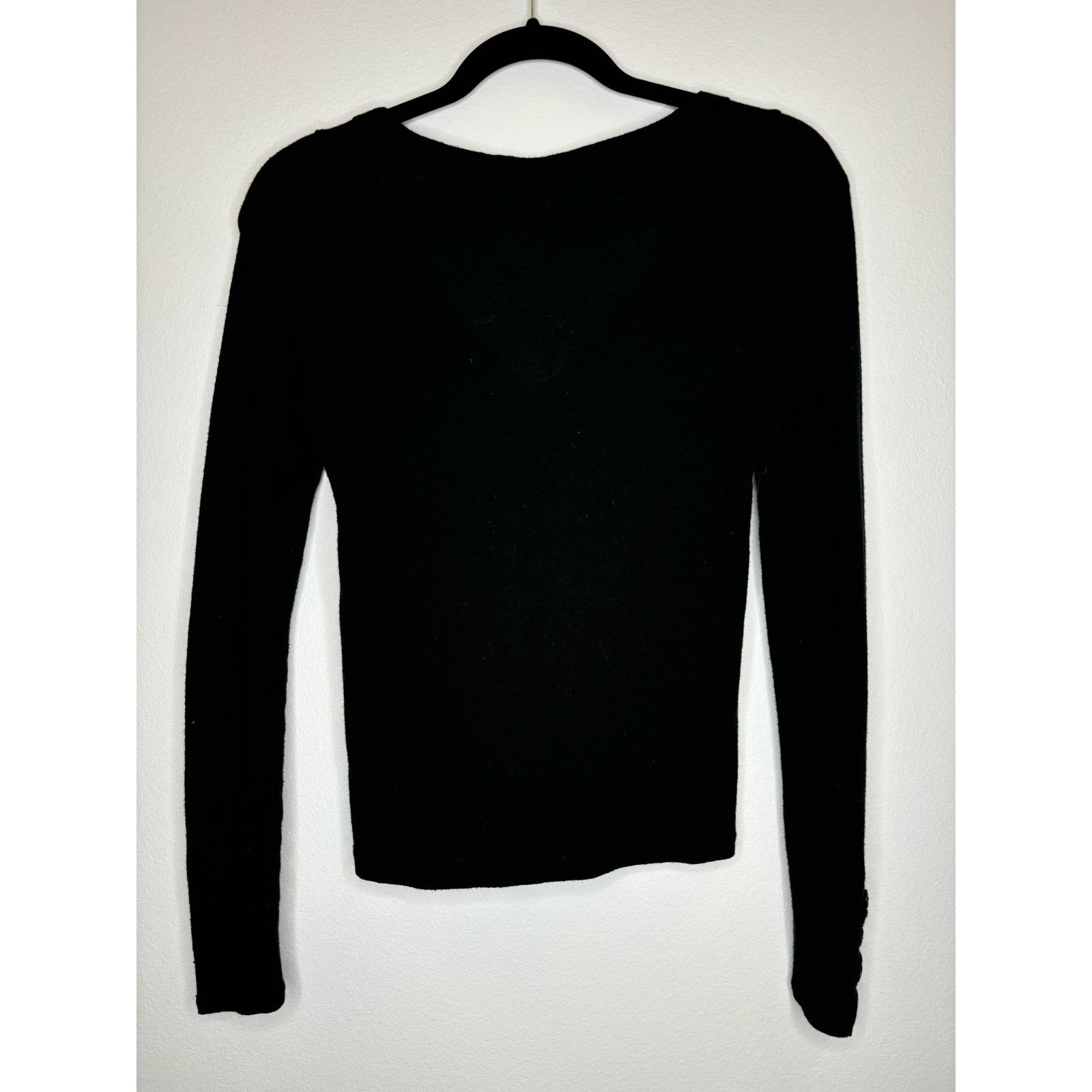 Club Monaco Club Monaco black soft button down cardigan Size S / US 4 / IT 40 - 3 Thumbnail