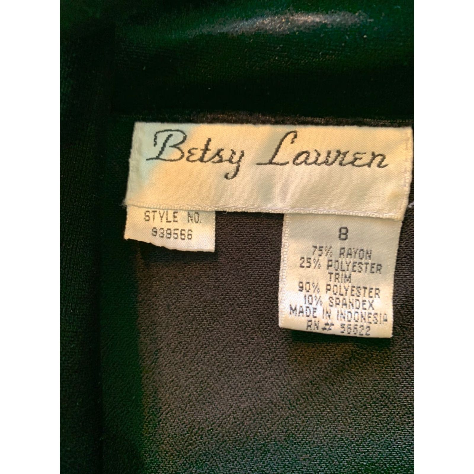 Vintage Betsy Lauren Jacket Womens Size 8 Black and Blue Button Up Jacket Blazer Women Formal Workwear Cardigan? Size M / US 6-8 / IT 42-44 - 4 Thumbnail