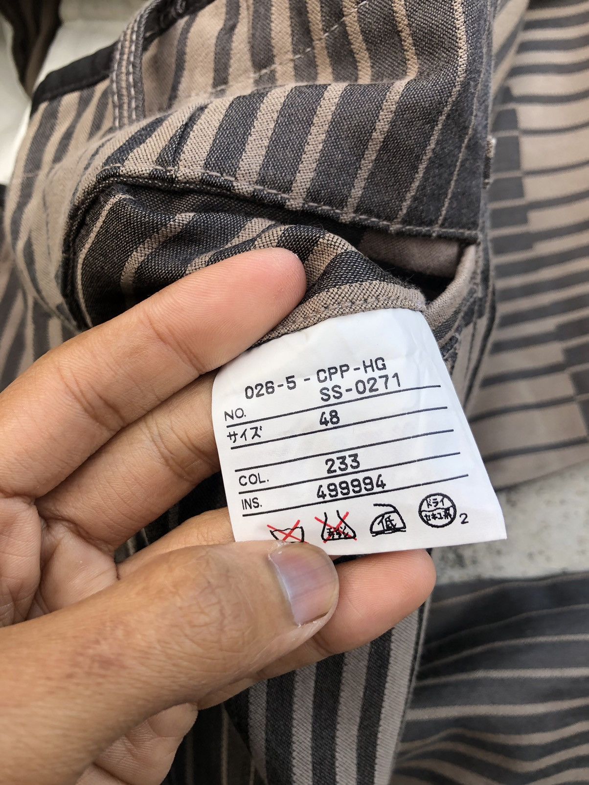 Gaultier Homme Objet × Jean Paul Gaultier STRIPED GOULTIER HOMME OBJECT PANT Size US 28 / EU 44 - 3 Thumbnail