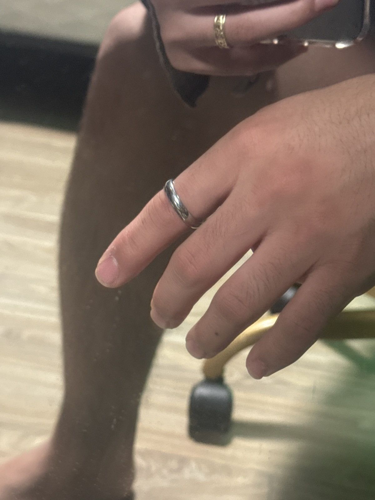 Jewelry × Vintage Stainless steel silver ring Size ONE SIZE - 4 Thumbnail