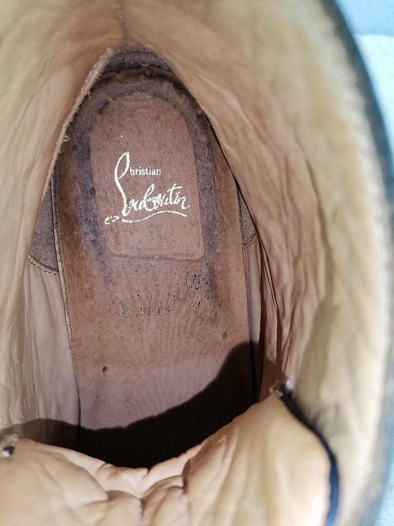 Christian Louboutin CHRISTIAN LOUBOUTIN off black spike shoes hi-cut Size US 8 / EU 41 - 4 Thumbnail