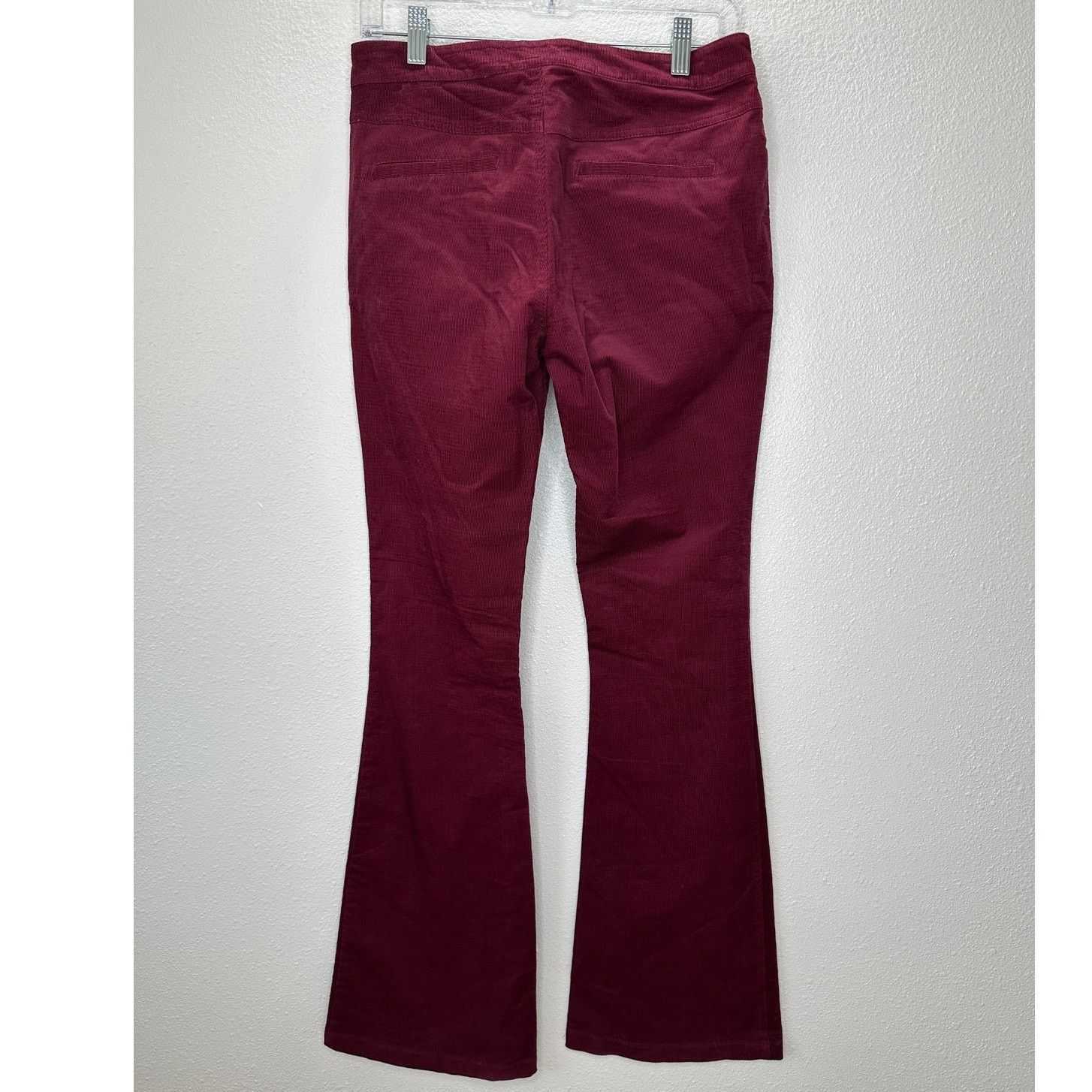 Other Jack Burgundy Red Corduroy Flare Low Rise Pants S Size 27" / US 4 / IT 40 - 6 Thumbnail