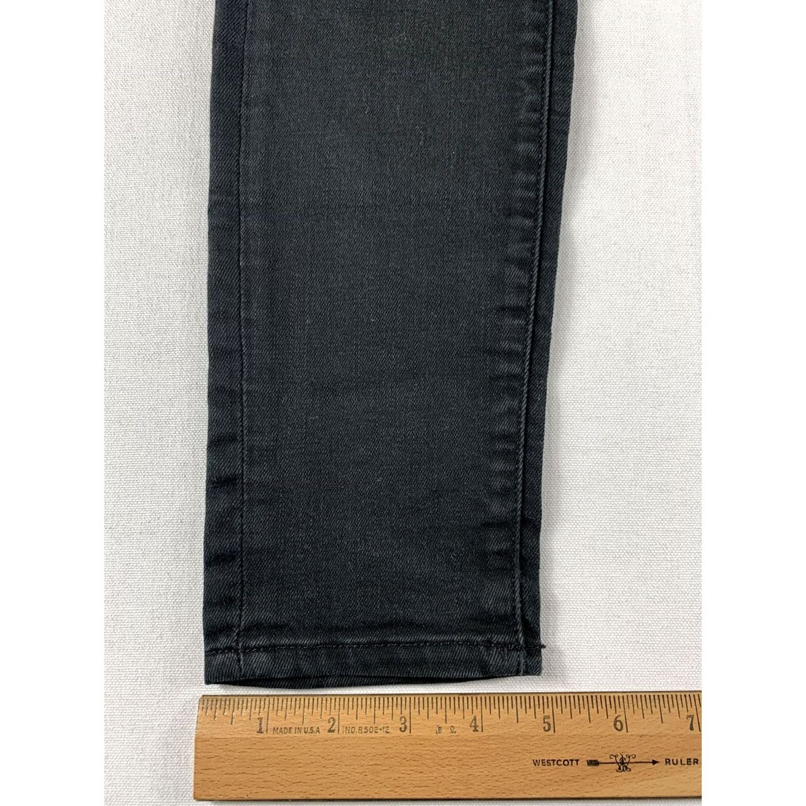 Vintage MiH Jeans Womens Bodycon High Rise Skinny Leg Size 27 Black Stretch 26X31 Size 27" / US 4 / IT 40 - 2 Thumbnail