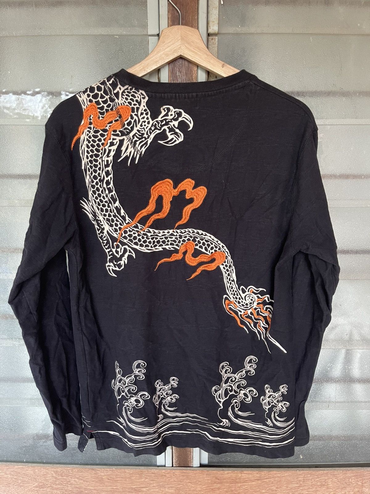 Bullet Noise Vintage Bullet Noise Oriental Dragon Embroidery Design Tee Size US L / EU 52-54 / 3 - 7 Thumbnail