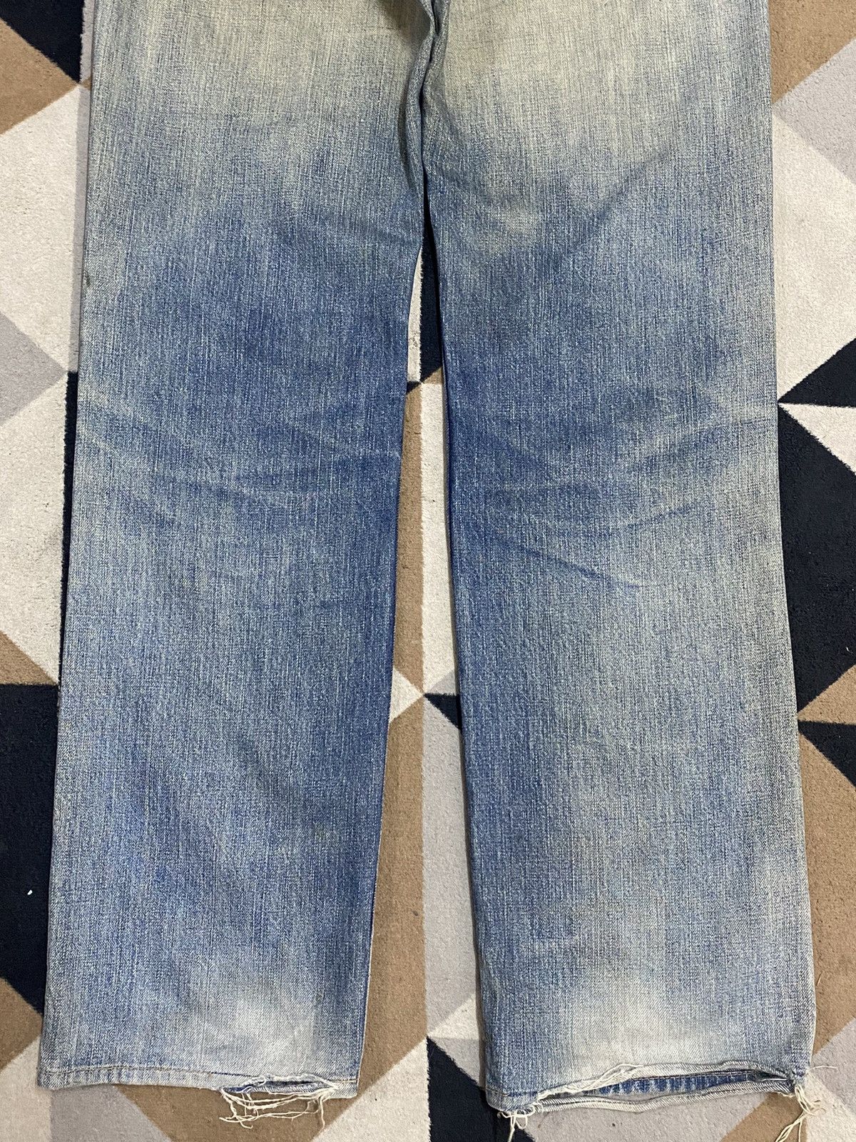 Levi's Vintage Levis 502 Mud Wash Distressed Loose Jeans Size US 31 - 6 Thumbnail
