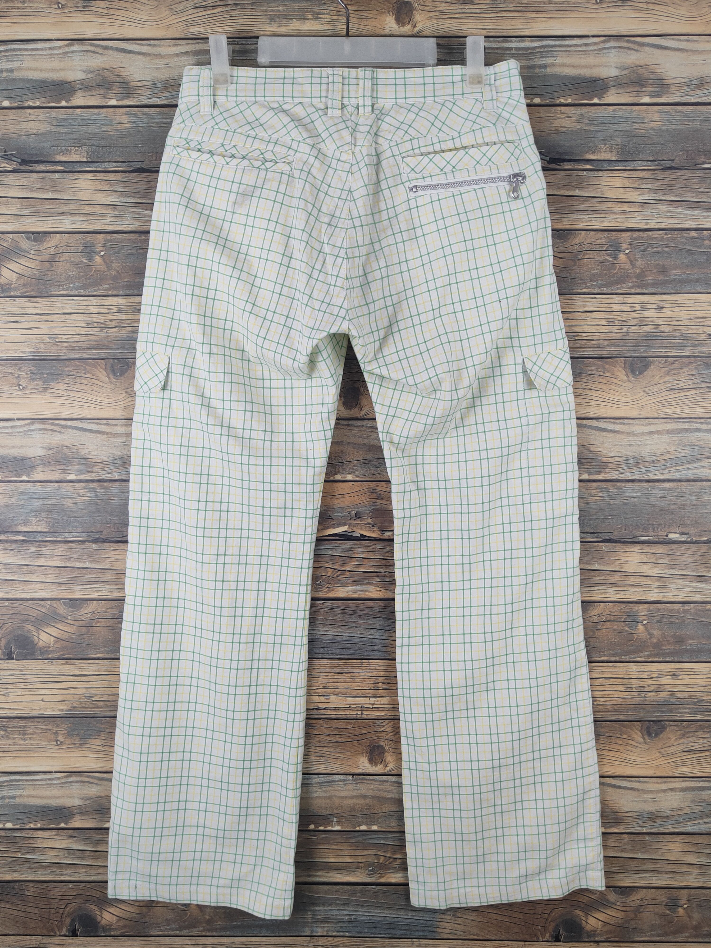 Japanese Brand DL Viva Heart White Green Multipocket Cargo Pants #1874 Size 30" / US 8 / IT 44 - 7 Thumbnail