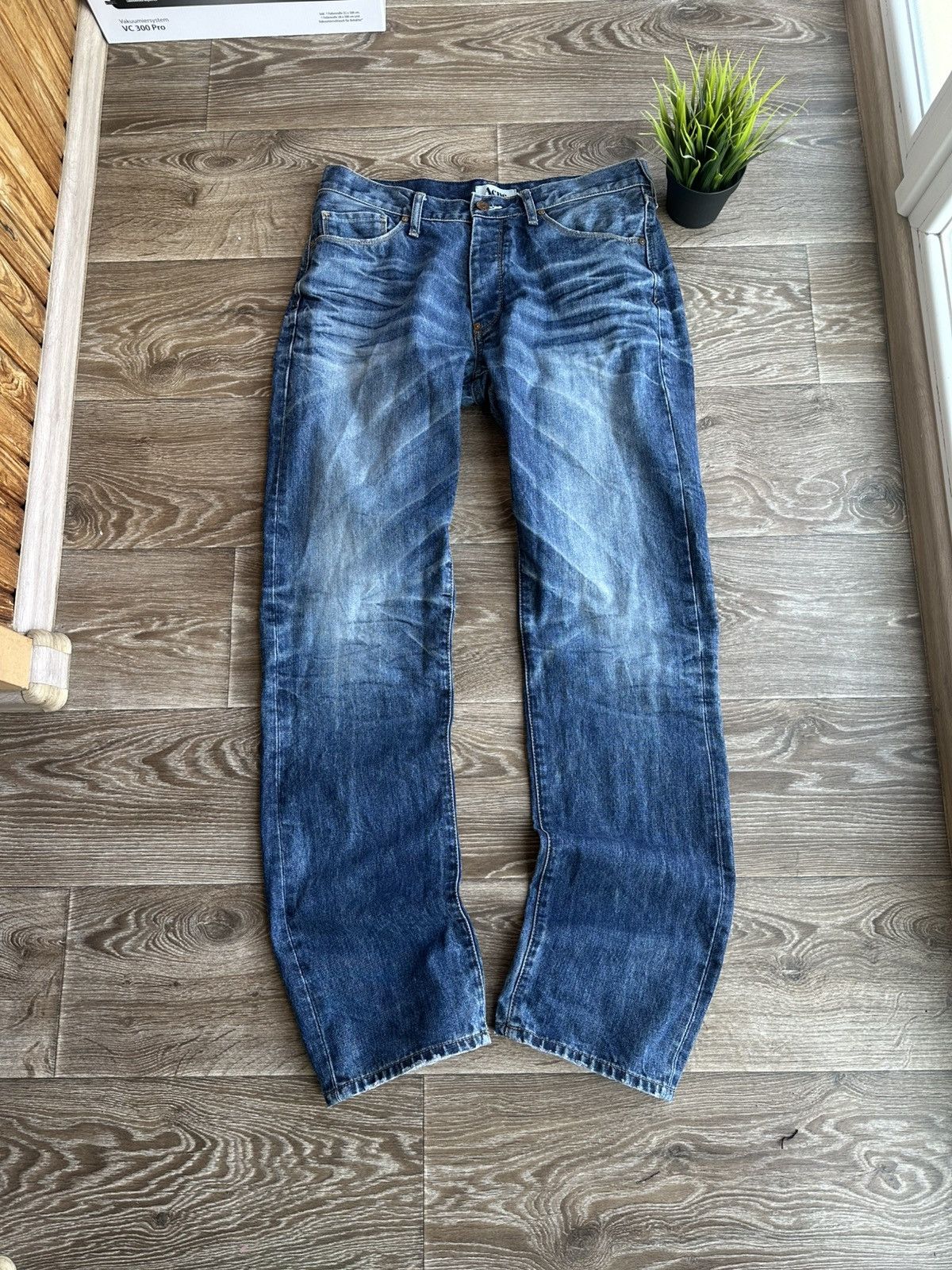 Acne Studios 🔥 Acne Studios Moc Hide Jeans 33x34 Vintage Wash Denim Pants Size US 33 - 4 Thumbnail